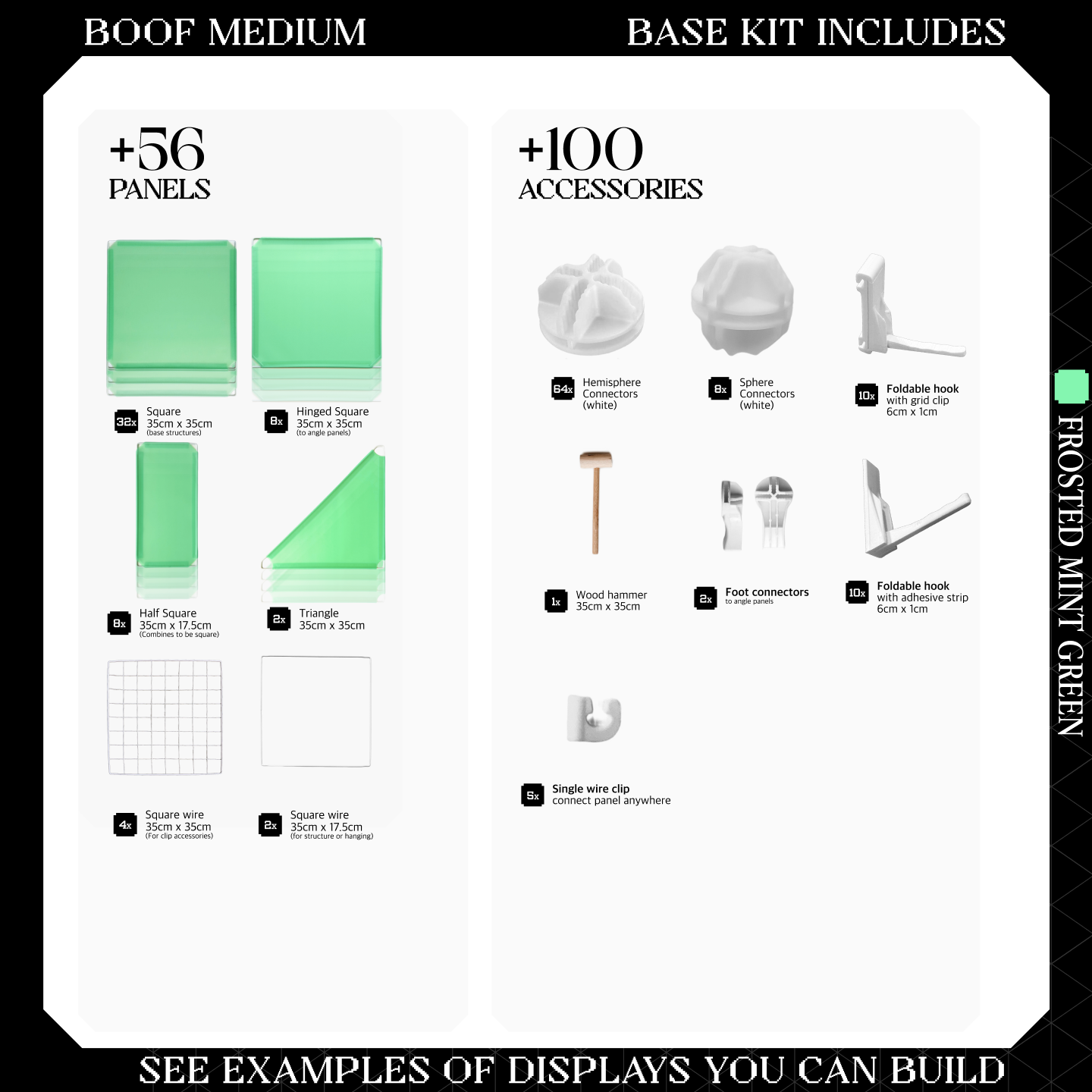 BOOF Medium - Modular Cube Artist Table Setup Kit