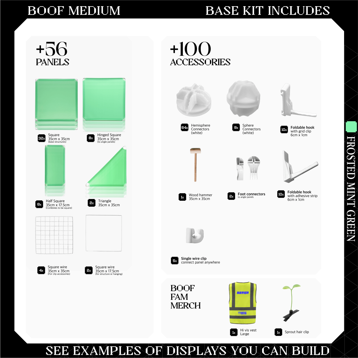 BOOF Medium - Modular Cube Artist Table Setup
