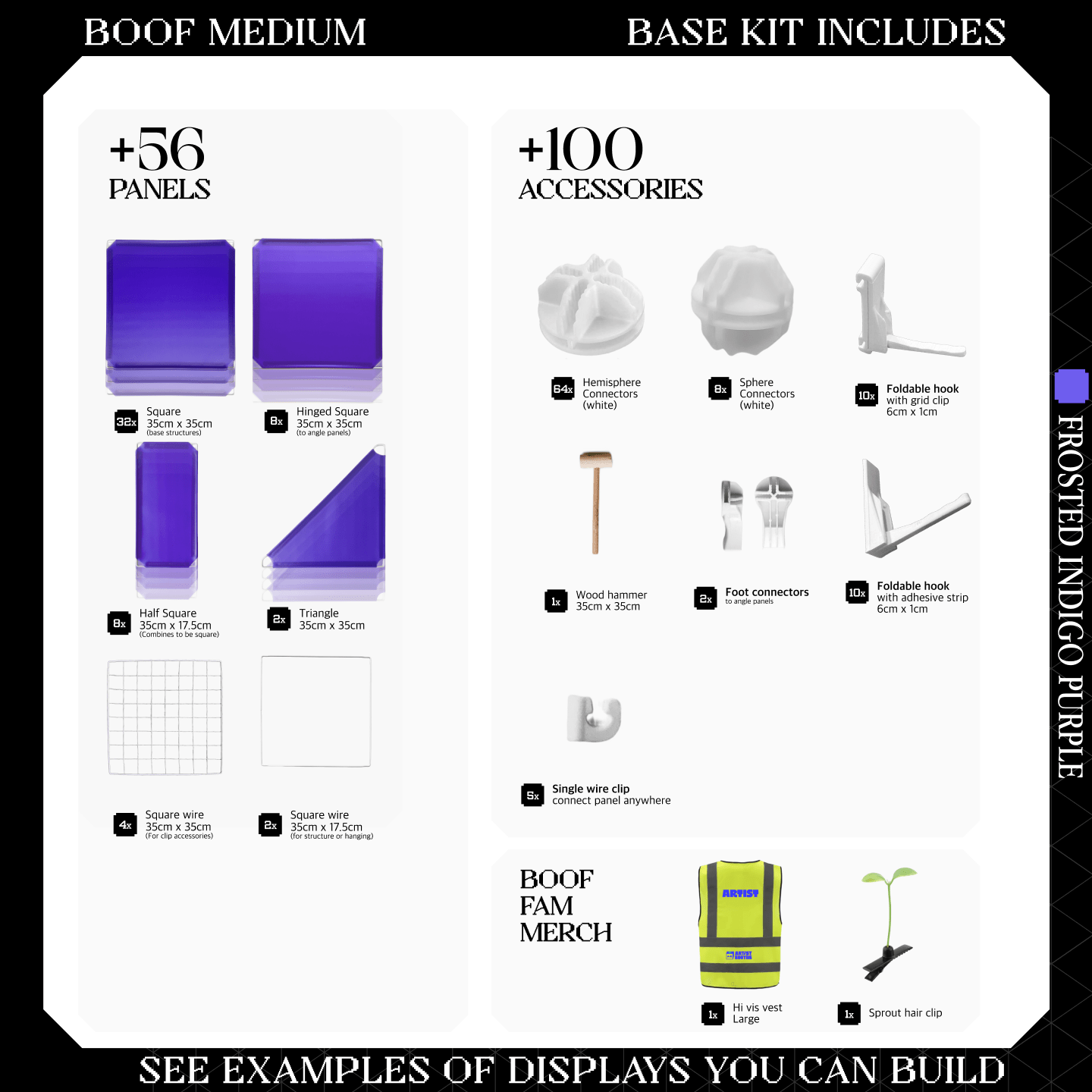 BOOF Medium - Modular Cube Artist Table Setup