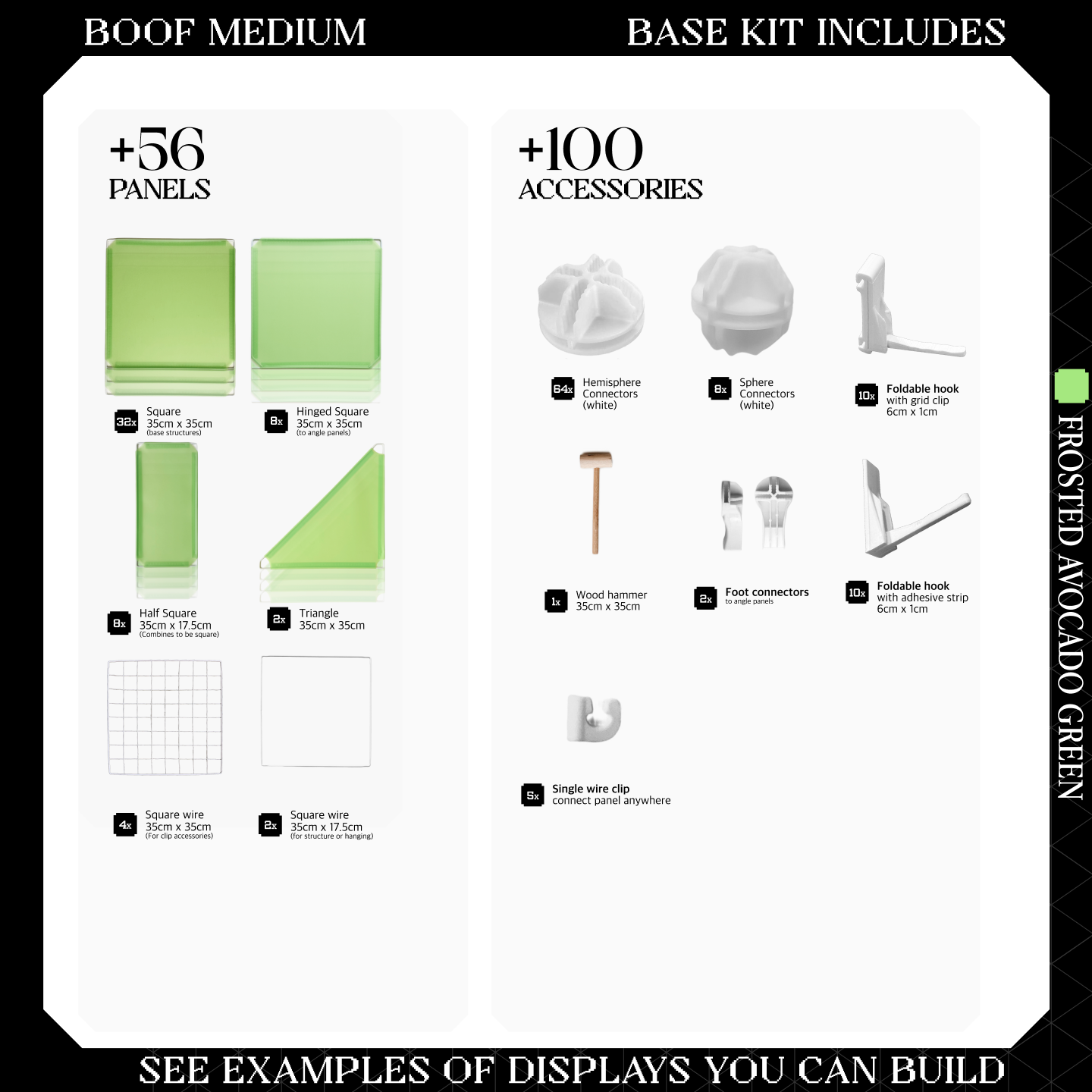 BOOF Medium - Modular Cube Artist Table Setup Kit