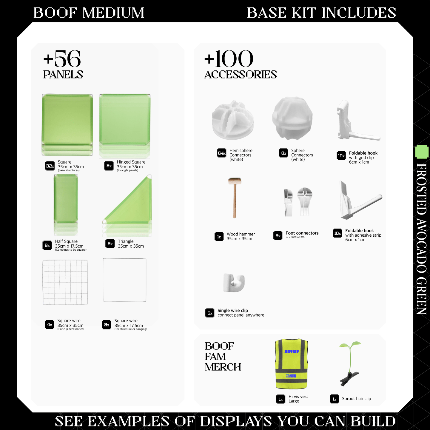 BOOF Medium - Modular Cube Artist Table Setup