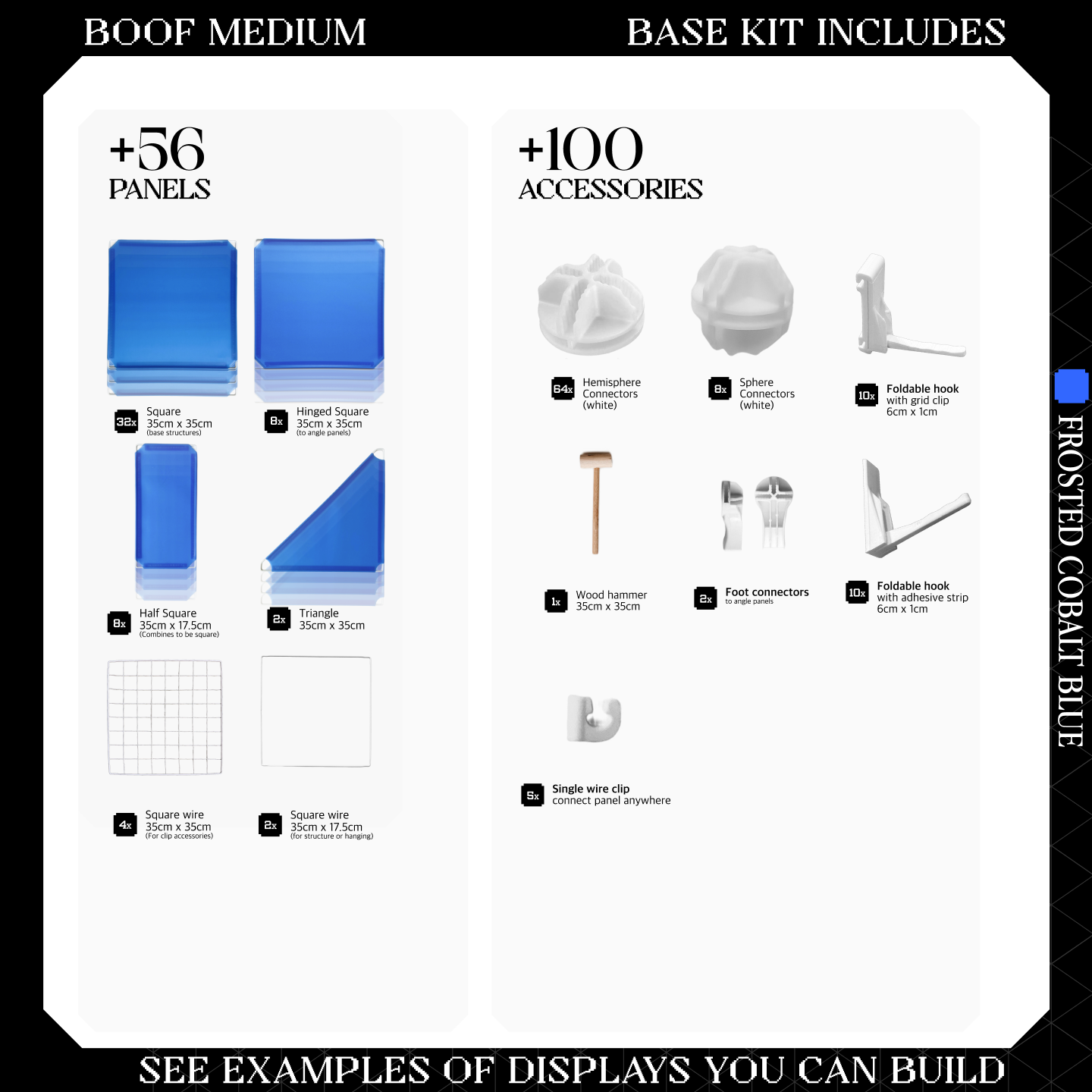 BOOF Medium - Modular Cube Artist Table Setup Kit