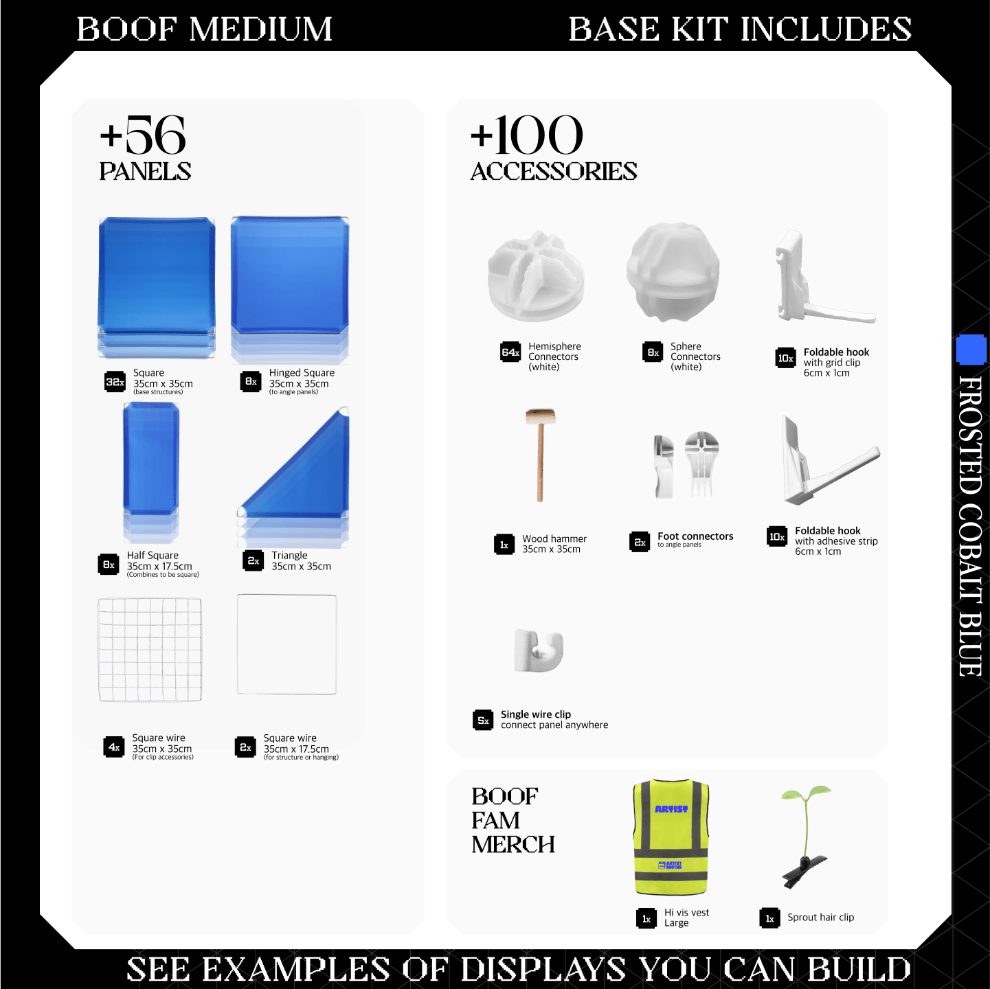 BOOF Medium - Modular Cube Artist Table Setup