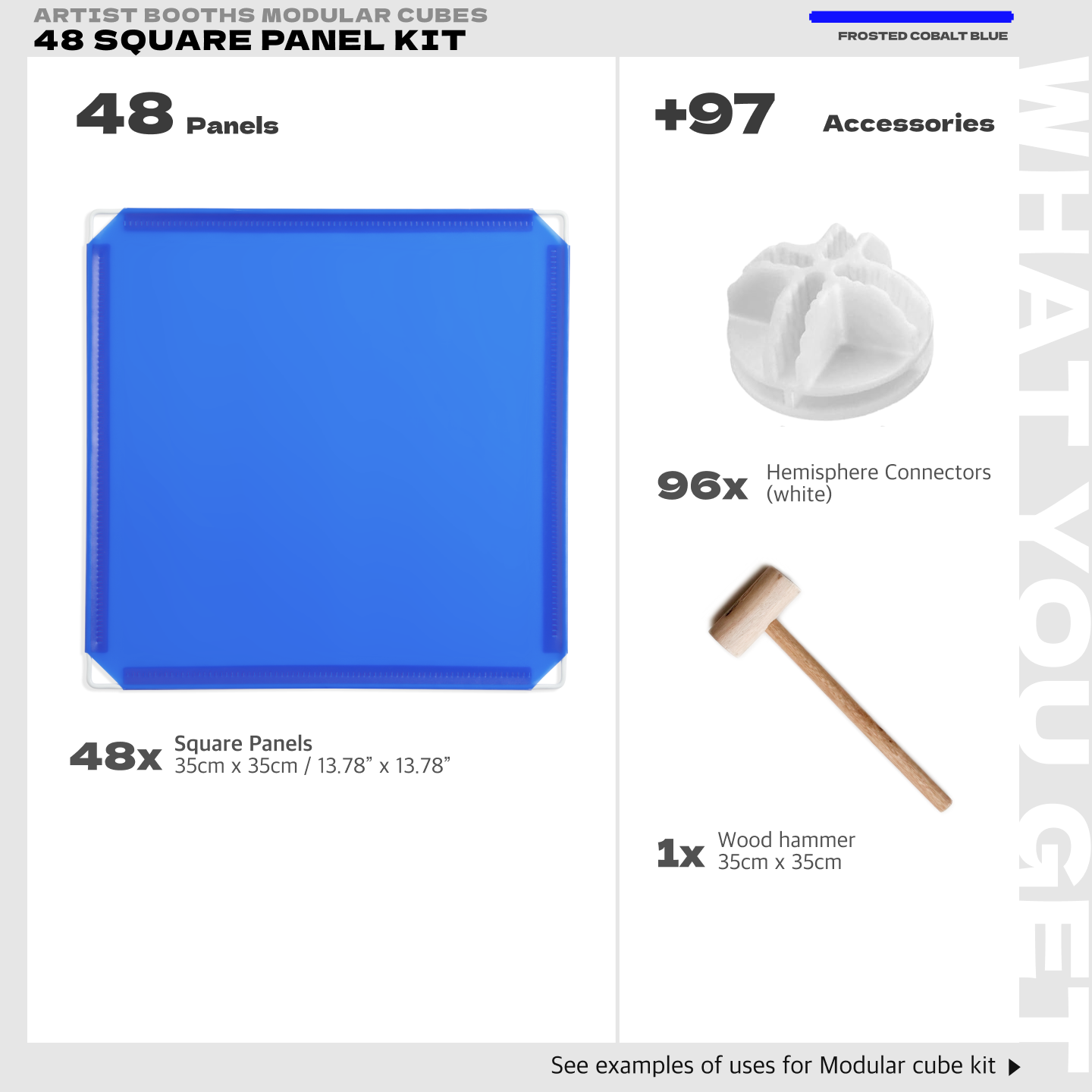 BOOF Medium - Modular Cube Artist Table Setup Kit - Artistbooths