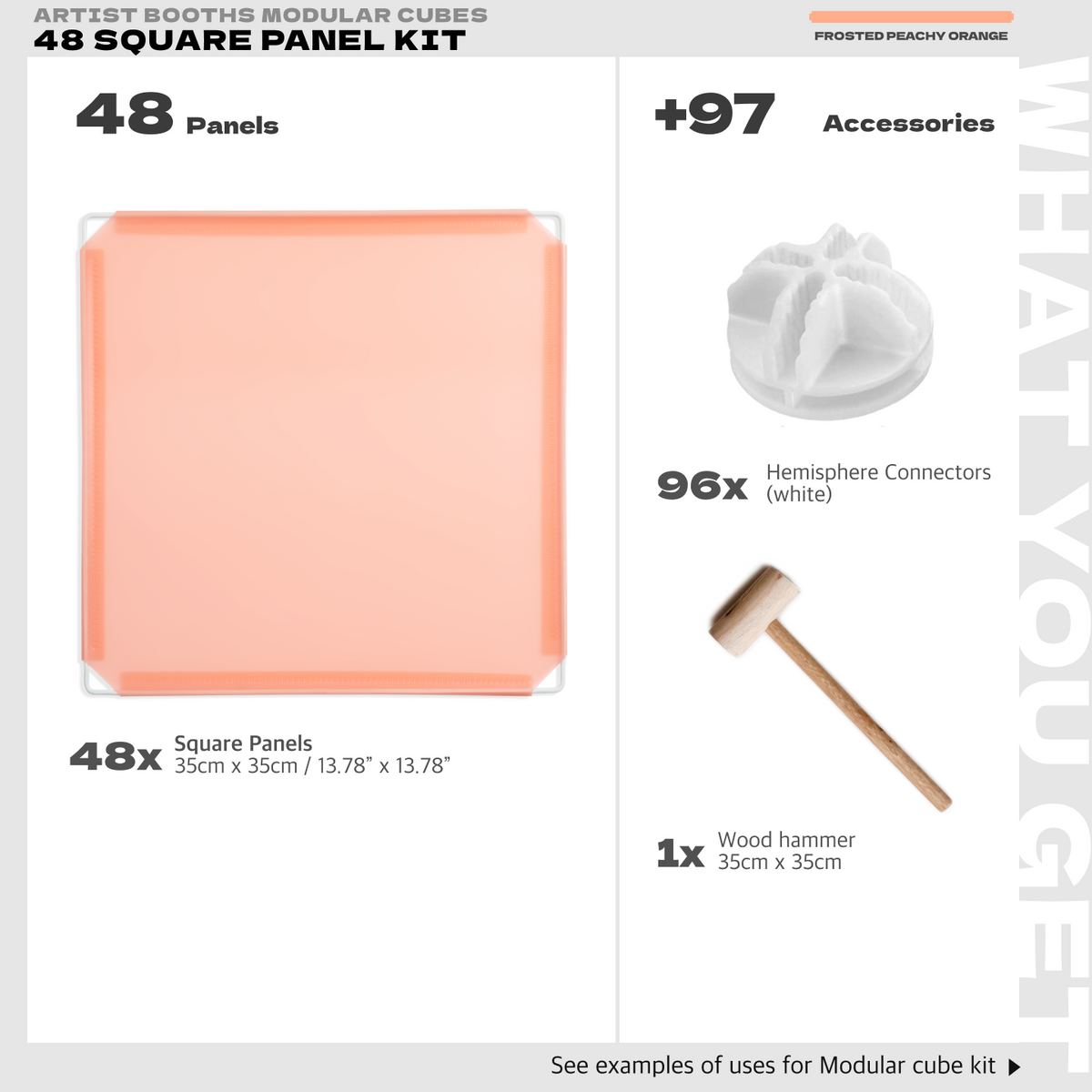 BOOF Medium - Modular Cube Artist Table Setup Kit - Artistbooths
