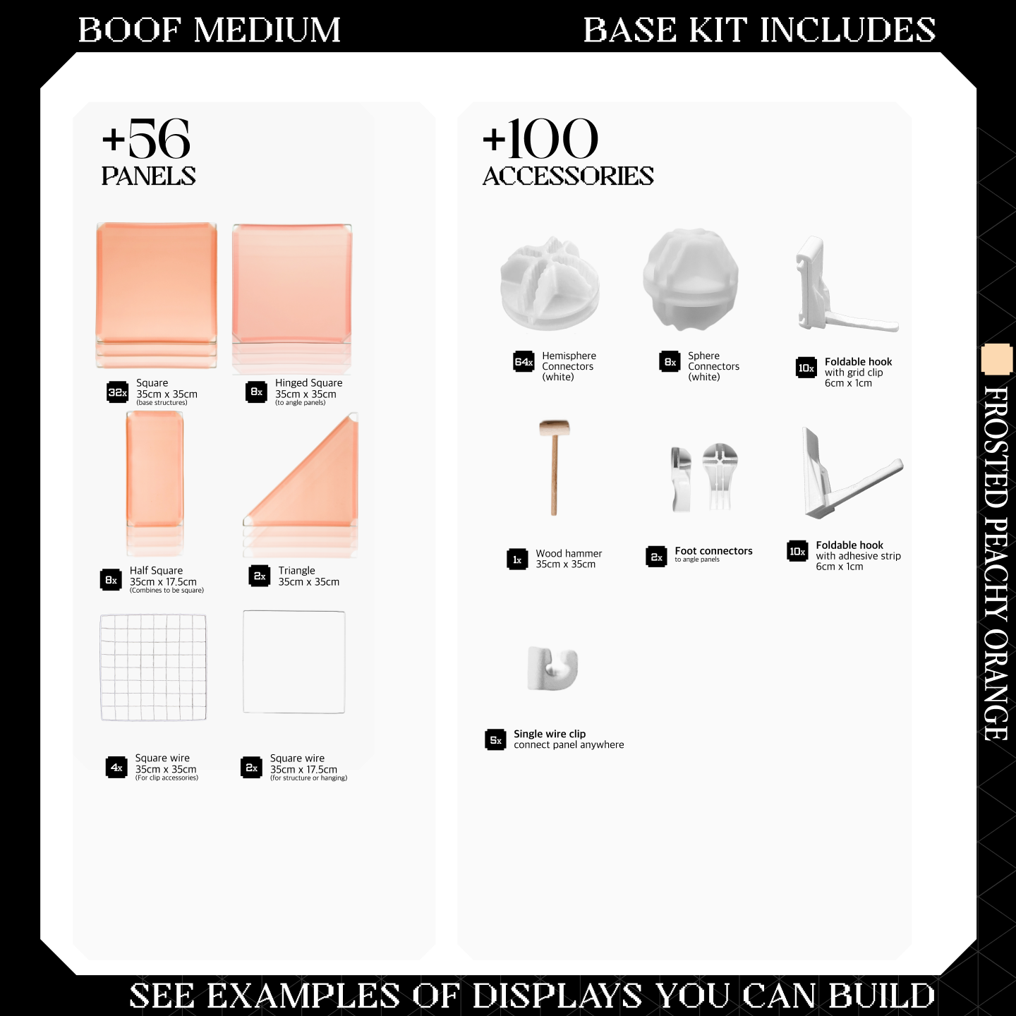 BOOF Medium - Modular Cube Artist Table Setup Kit