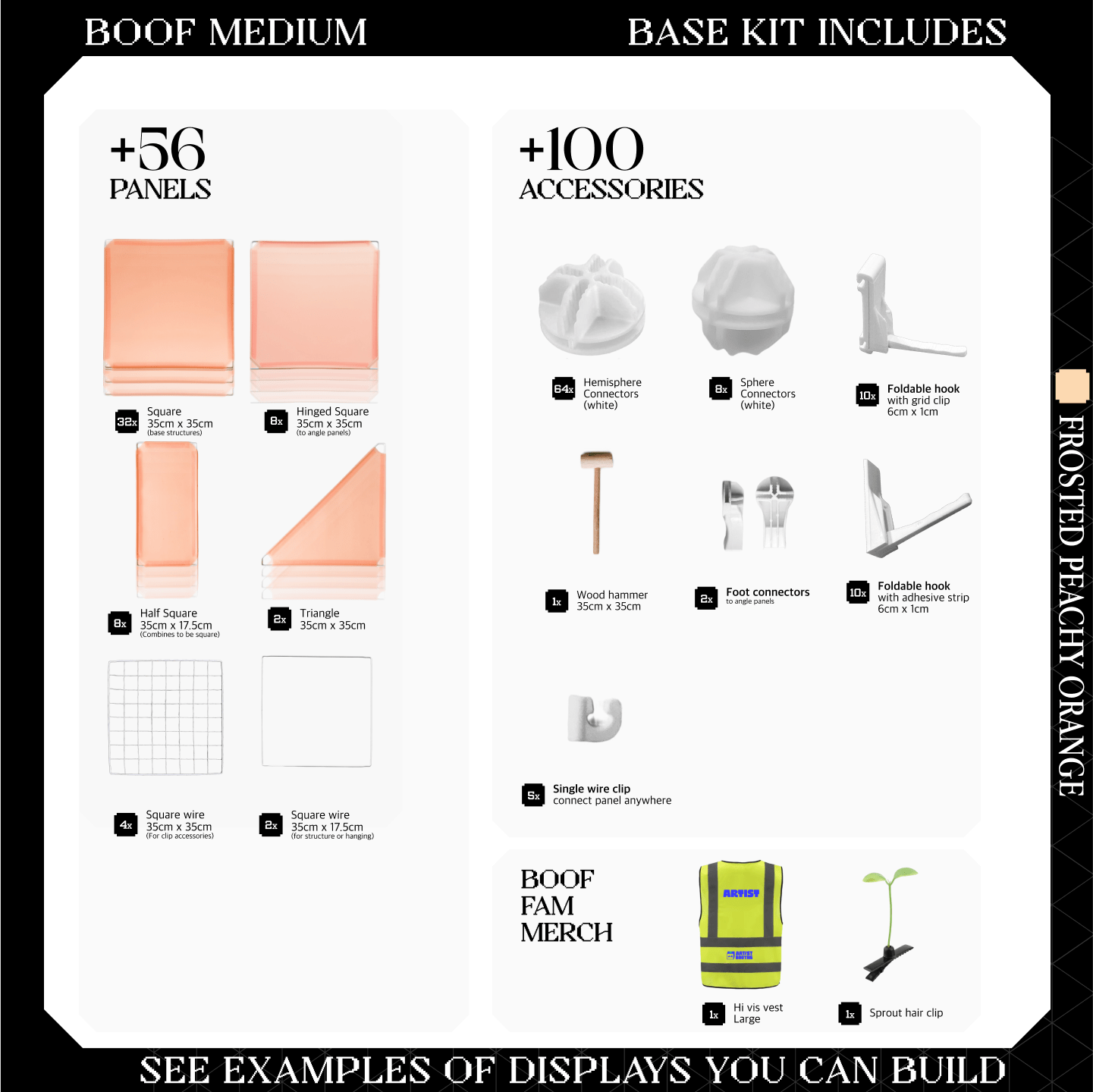 BOOF Medium - Modular Cube Artist Table Setup