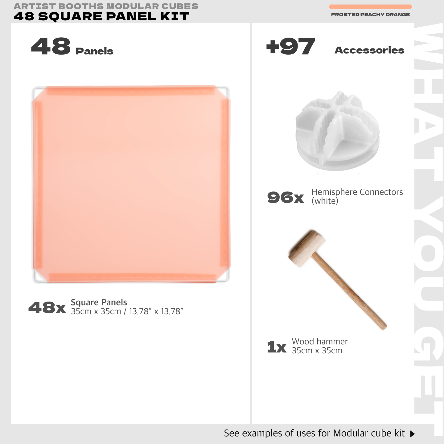 BOOF Medium - Modular Cube Artist Table Setup Kit - Artistbooths