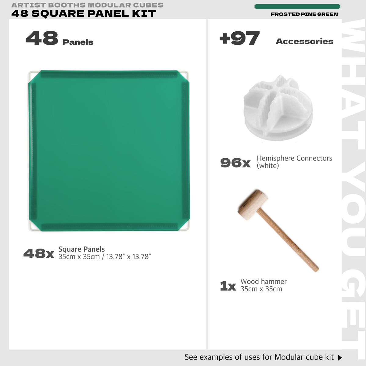 BOOF Medium - Modular Cube Artist Table Setup Kit - Artistbooths