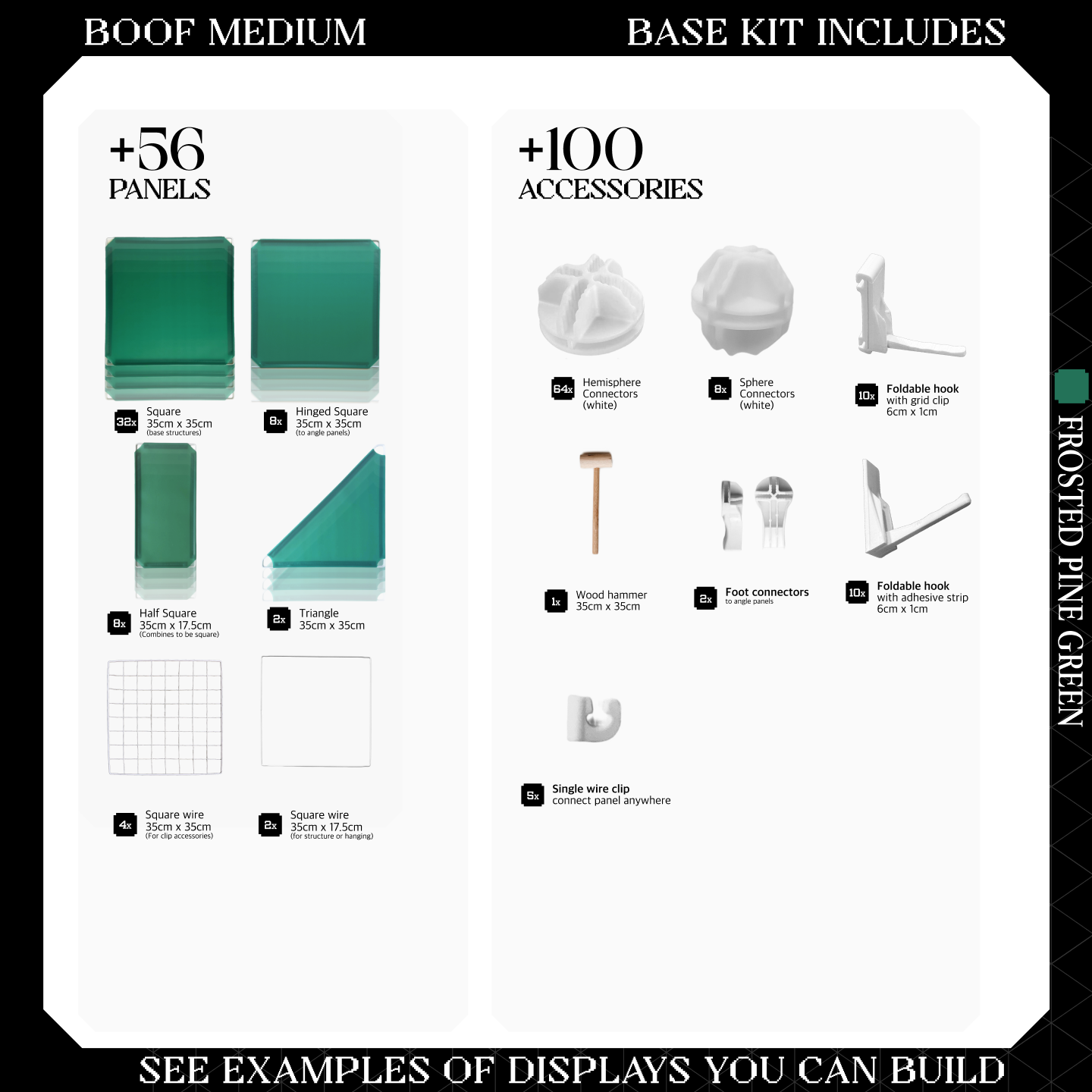 BOOF Medium - Modular Cube Artist Table Setup Kit