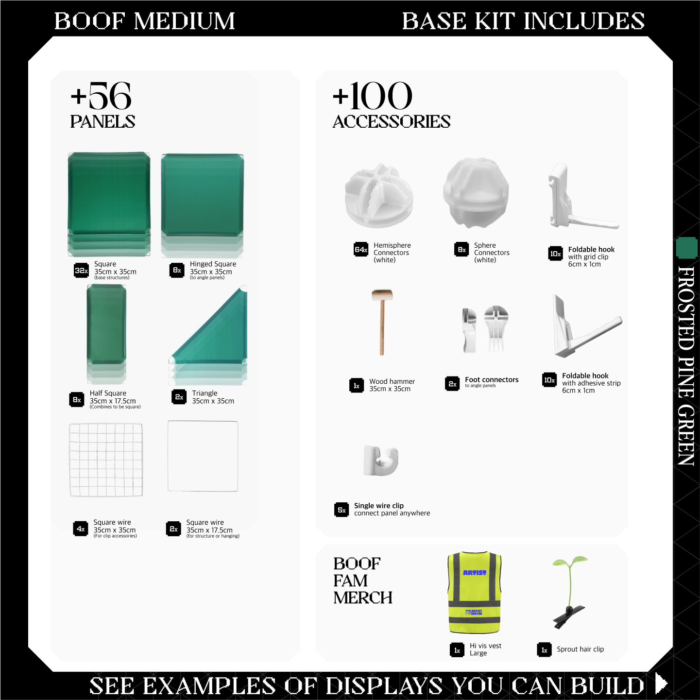 BOOF Medium - Modular Cube Artist Table Setup