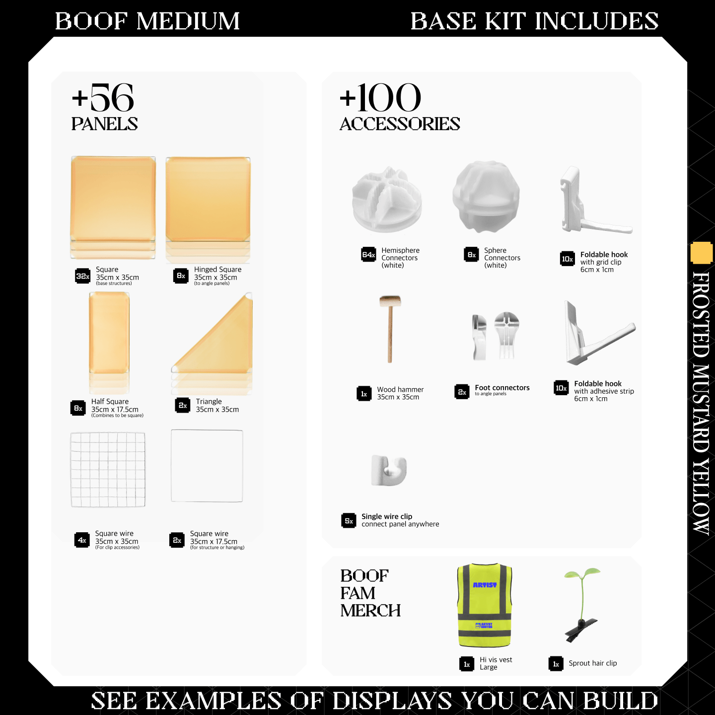 BOOF Medium - Modular Cube Artist Table Setup