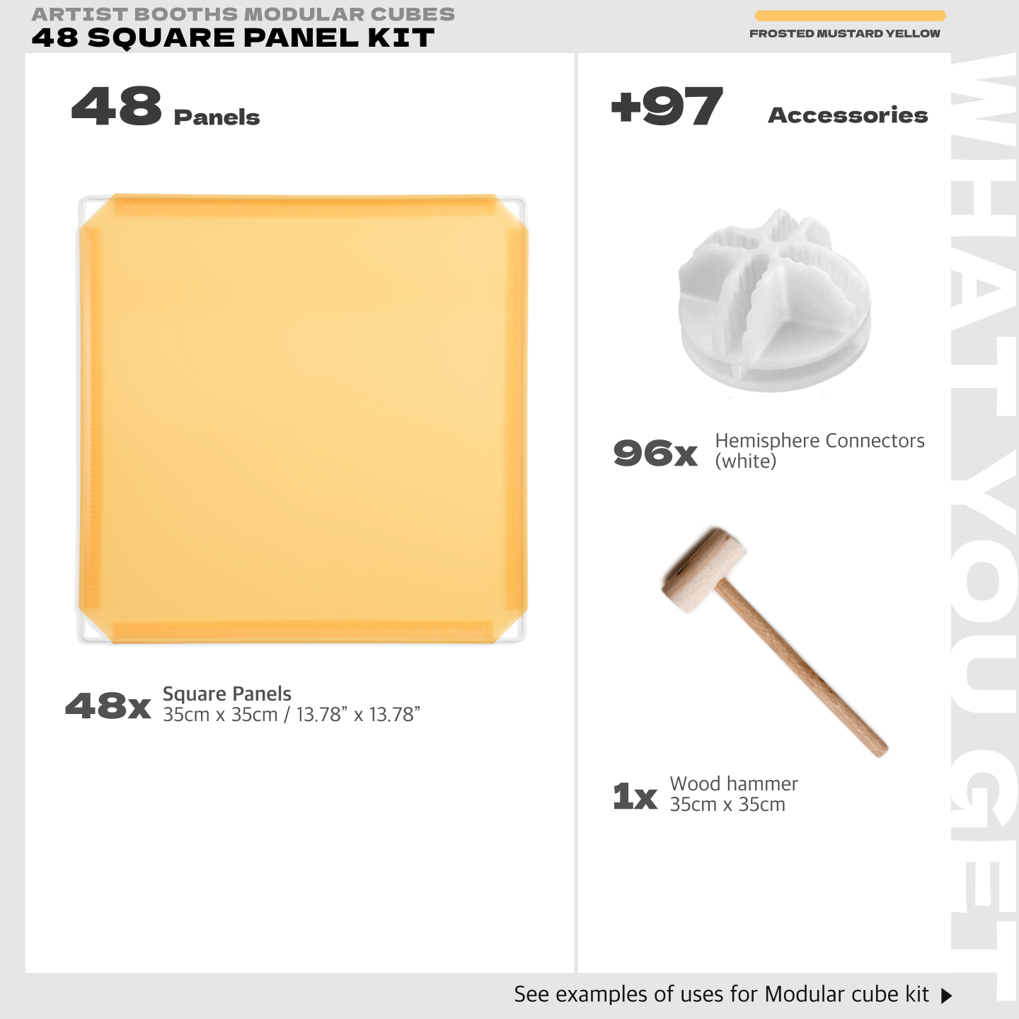 BOOF Medium - Modular Cube Artist Table Setup Kit - Artistbooths