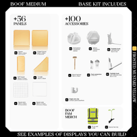 BOOF Medium - Modular Cube Artist Table Setup