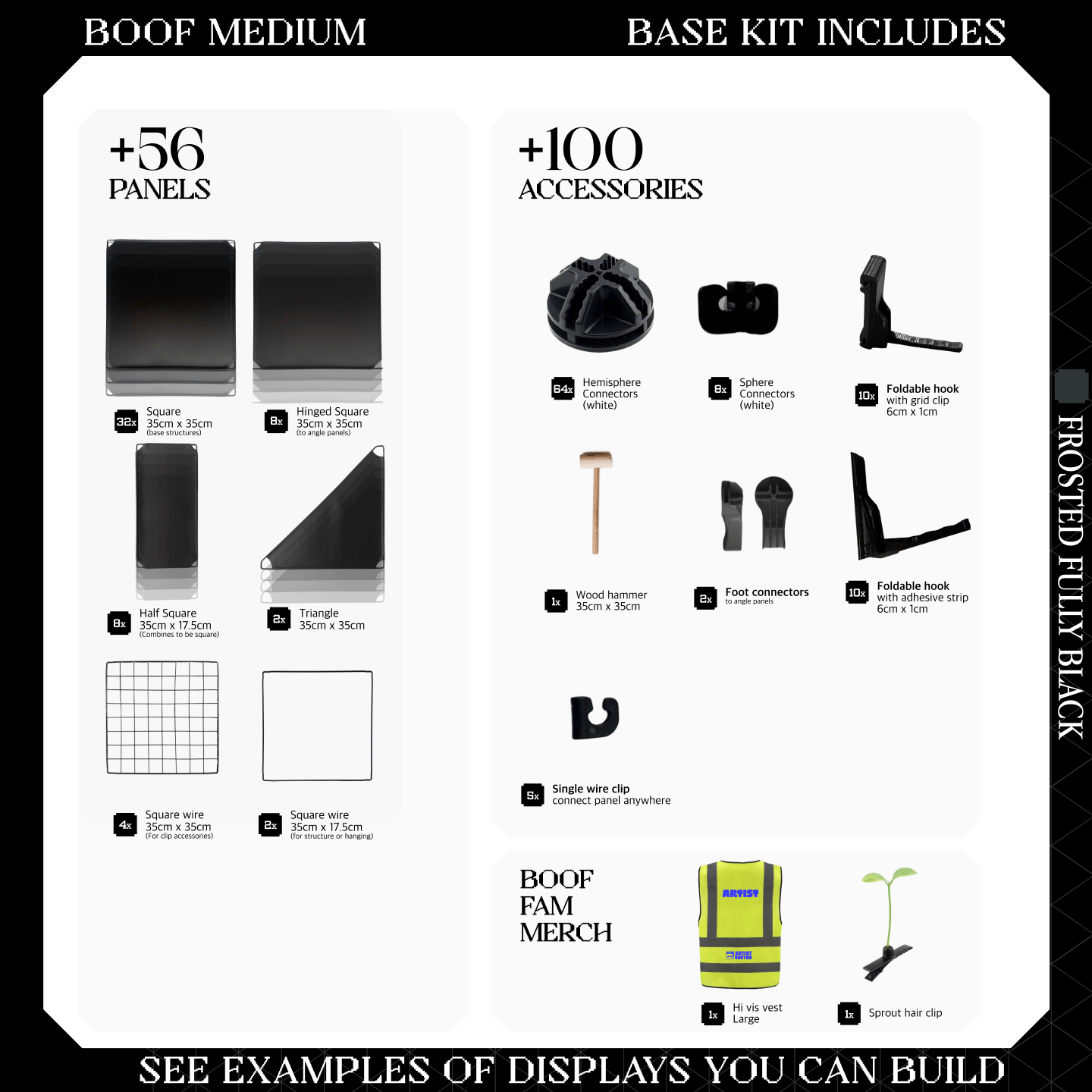 BOOF Medium - Modular Cube Artist Table Setup