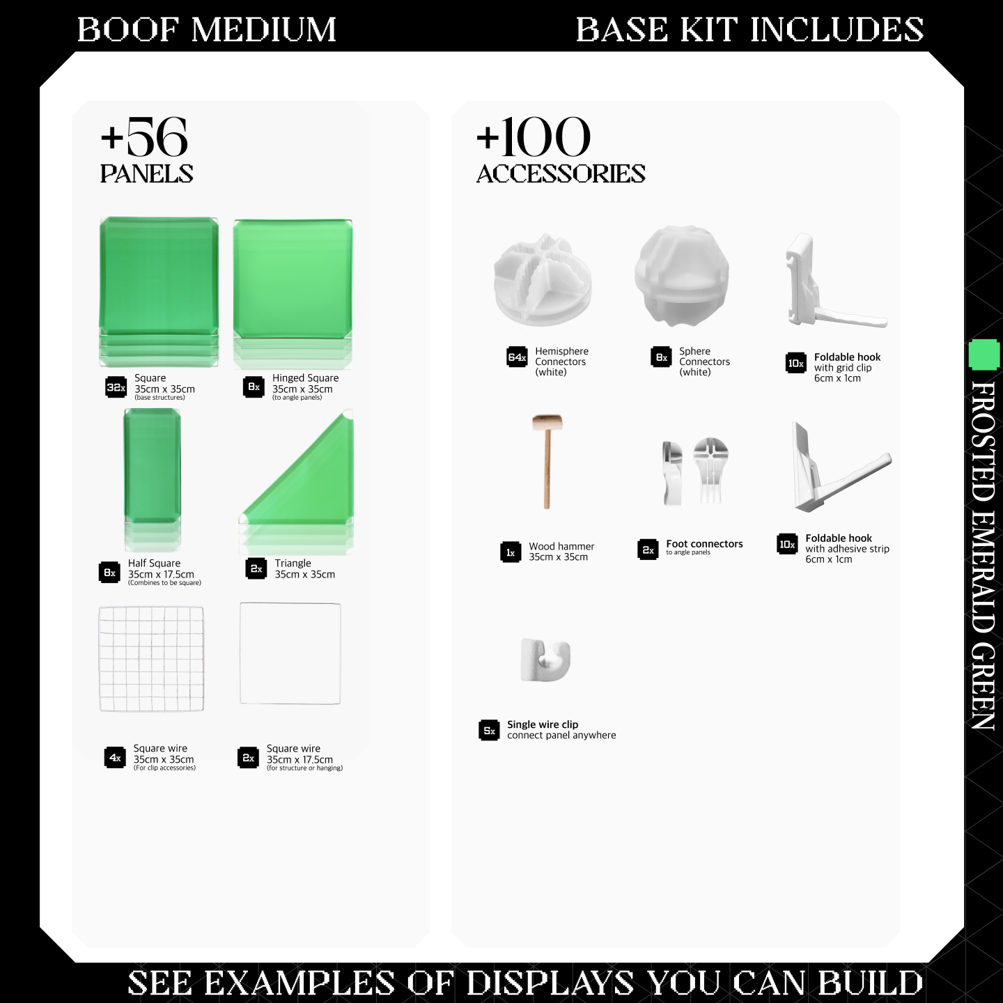 BOOF Medium - Modular Cube Artist Table Setup Kit