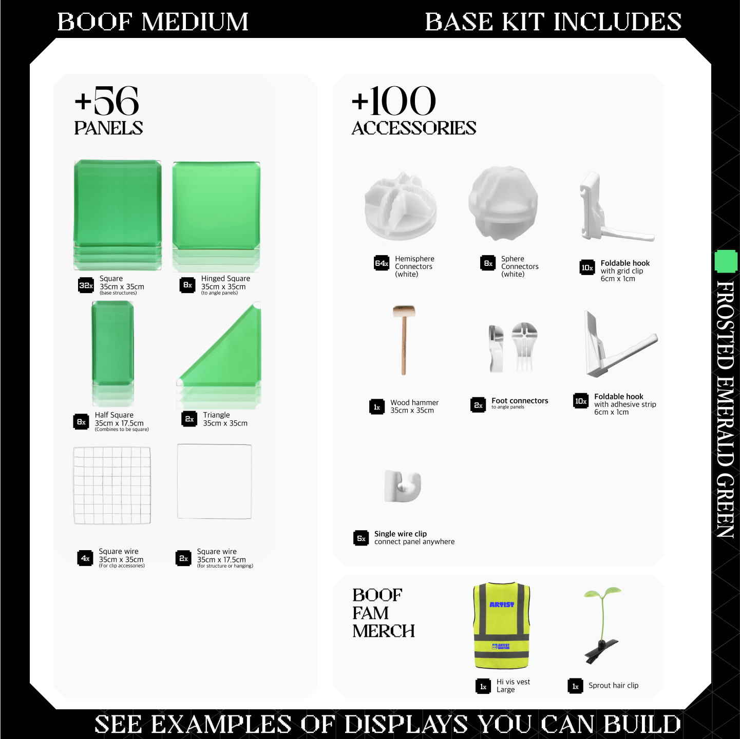 BOOF Medium - Modular Cube Artist Table Setup
