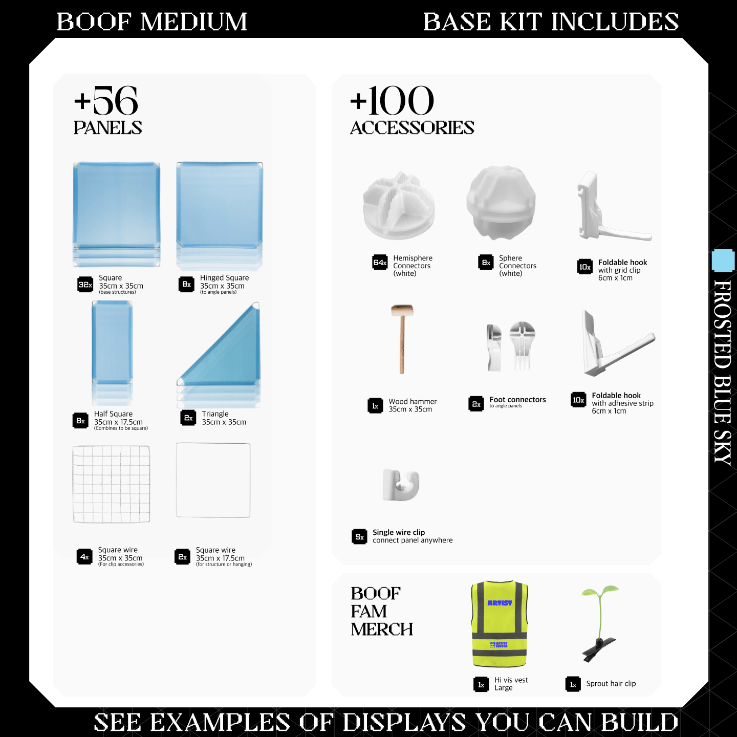 BOOF Medium - Modular Cube Artist Table Setup