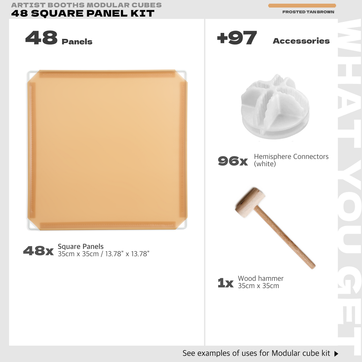 BOOF Medium - Modular Cube Artist Table Setup Kit - Artistbooths