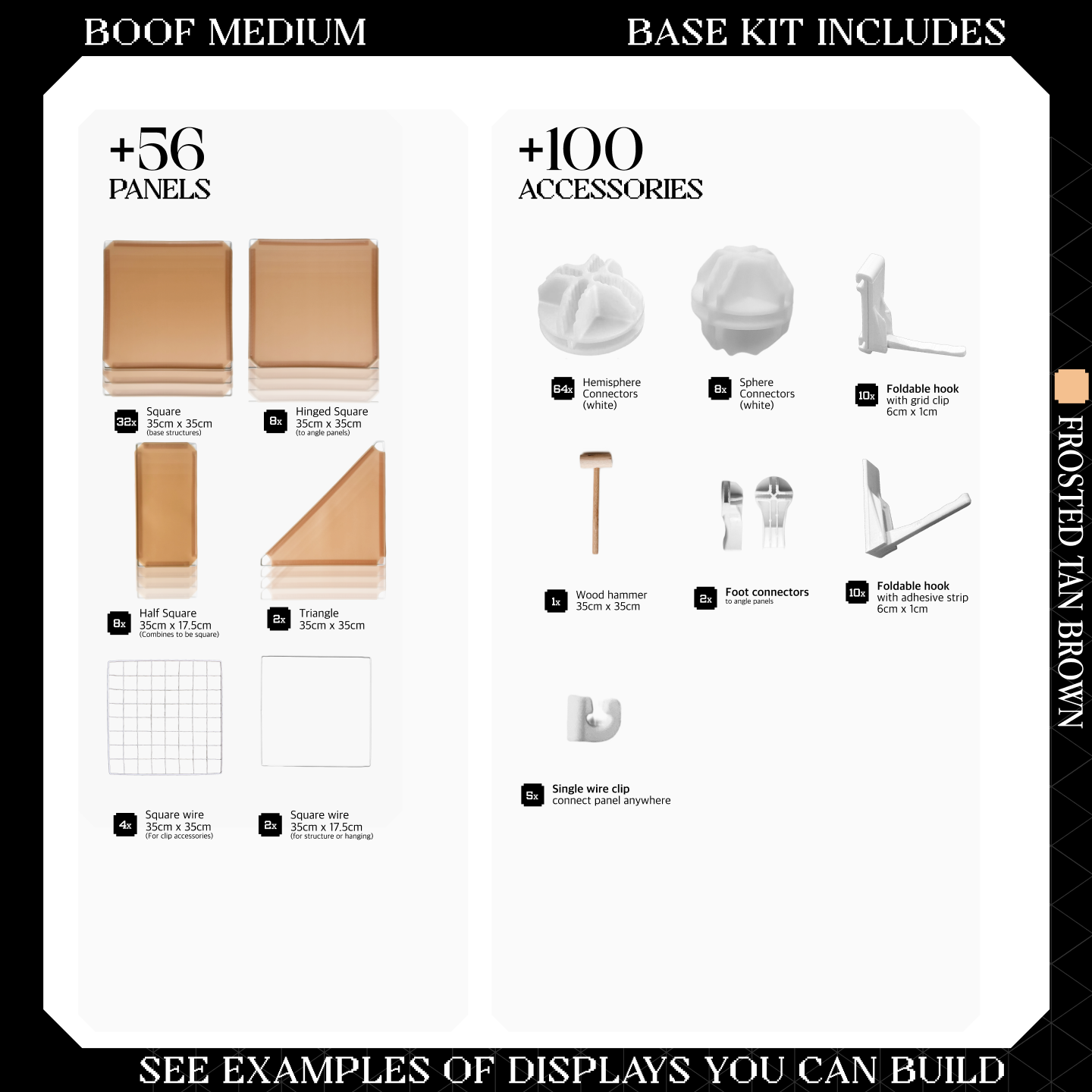 BOOF Medium - Modular Cube Artist Table Setup Kit