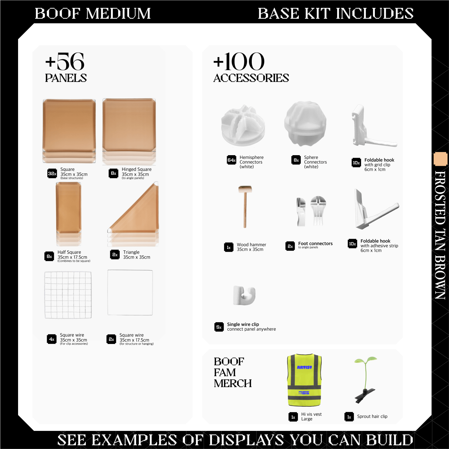 BOOF Medium - Modular Cube Artist Table Setup