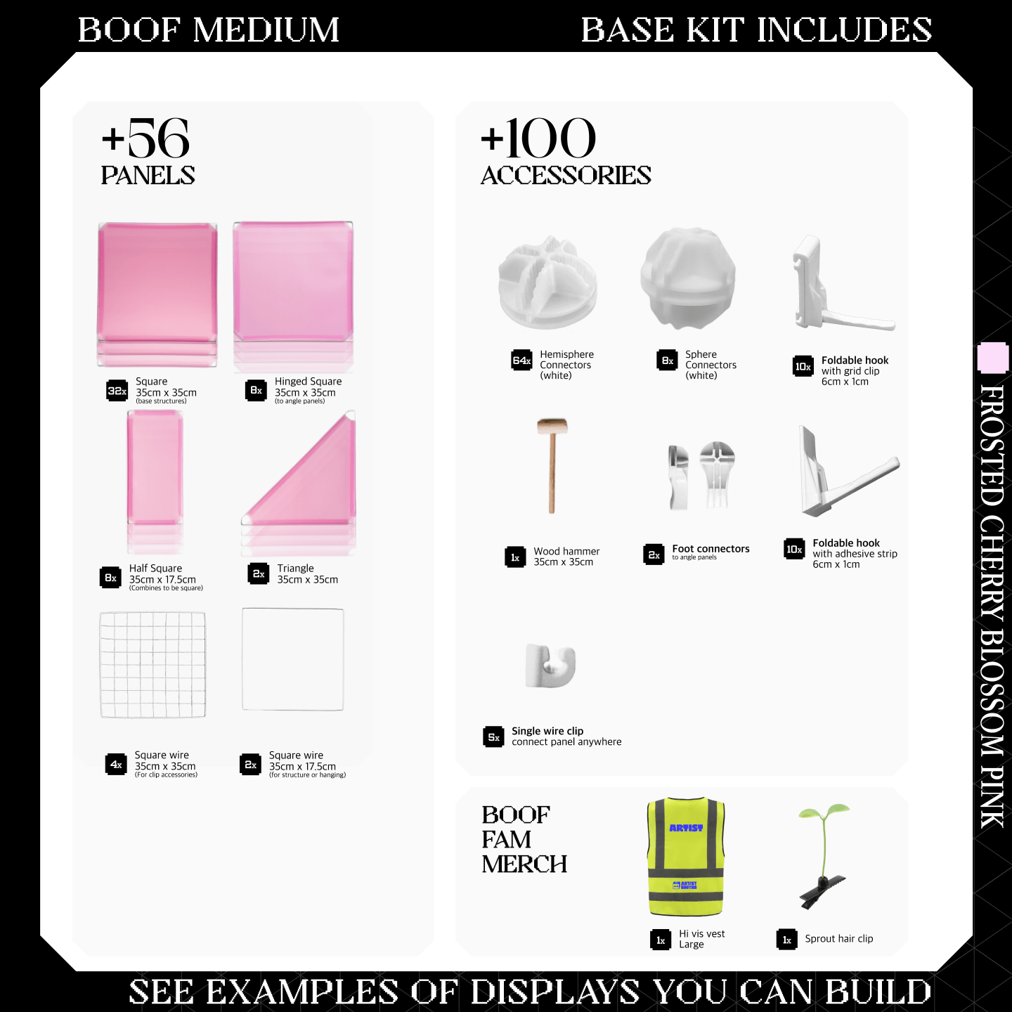 BOOF Medium - Modular Cube Artist Table Setup