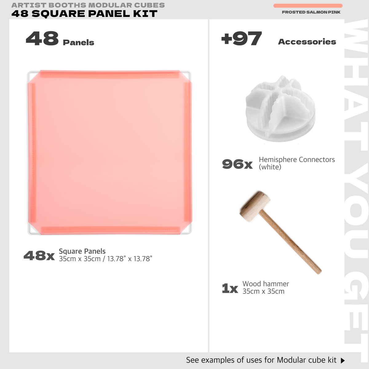 BOOF Medium - Modular Cube Artist Table Setup Kit - Artistbooths