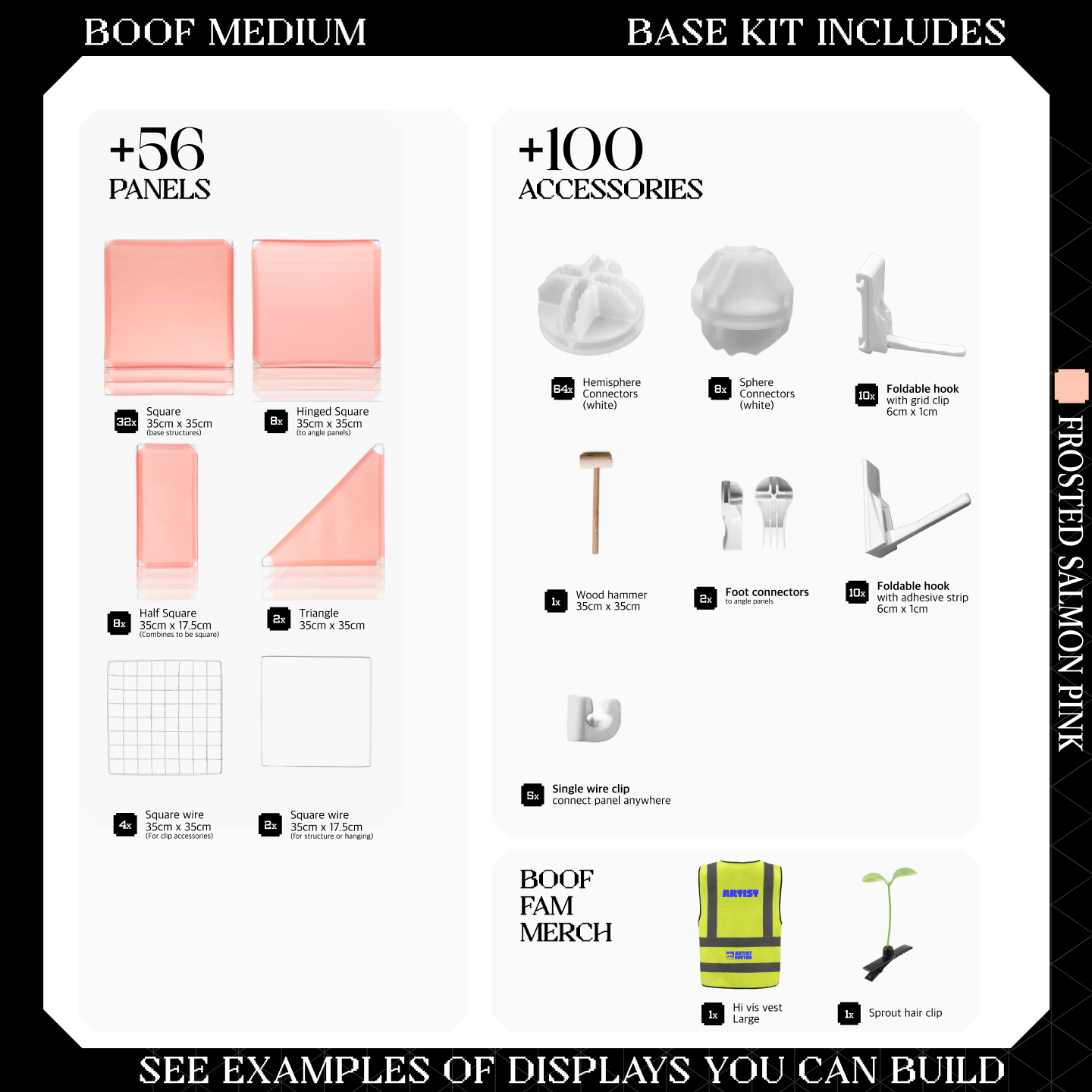 BOOF Medium - Modular Cube Artist Table Setup