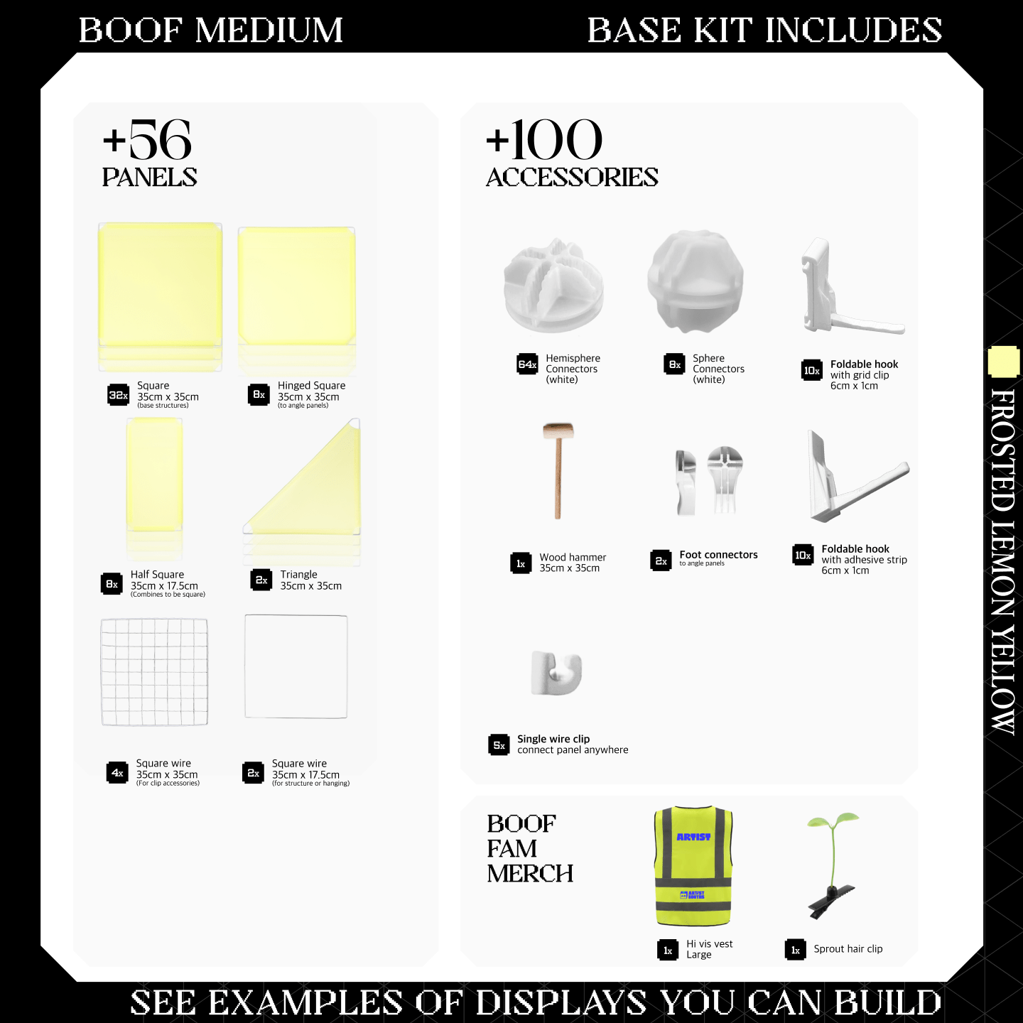 BOOF Medium - Modular Cube Artist Table Setup