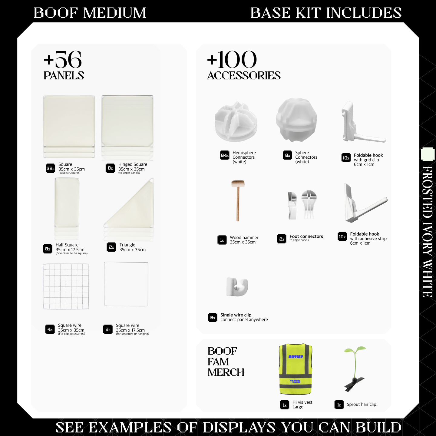 BOOF Medium - Modular Cube Artist Table Setup
