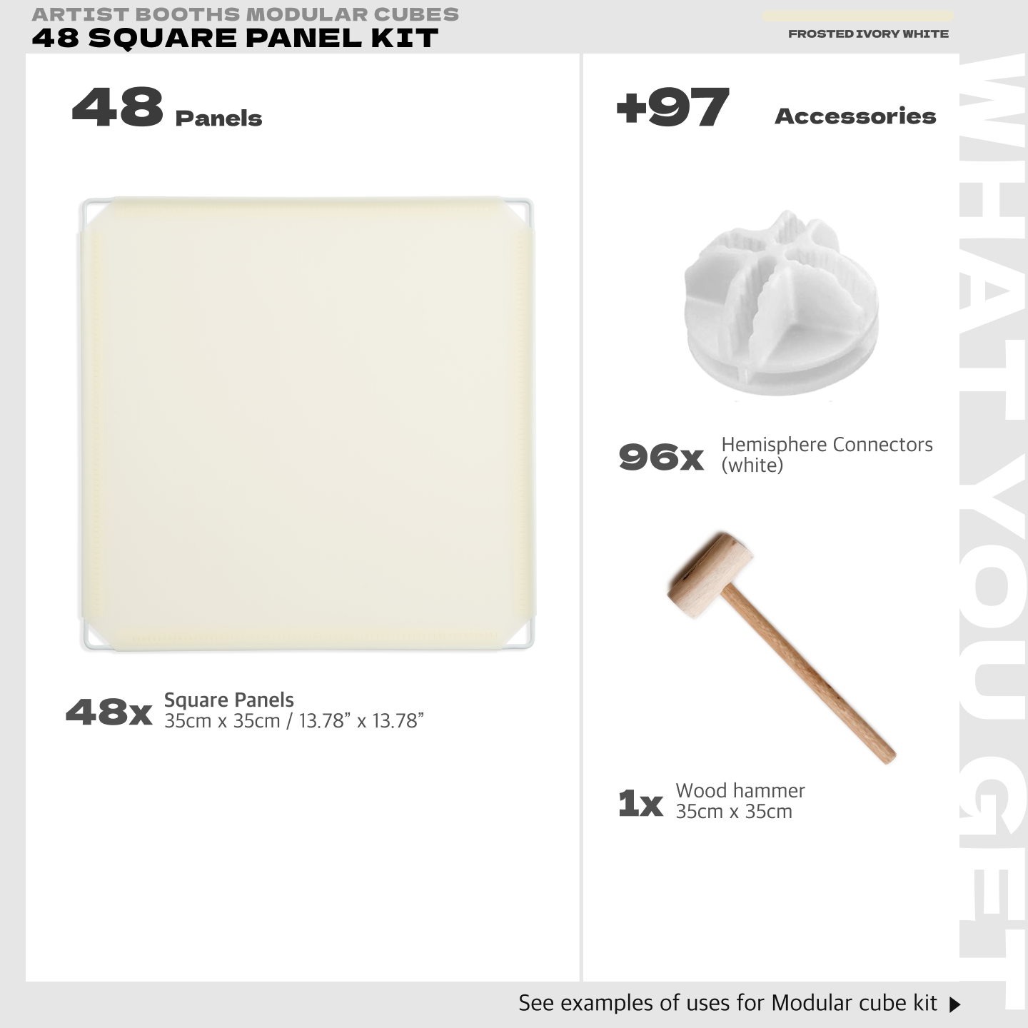 BOOF Medium - Modular Cube Artist Table Setup Kit - Artistbooths