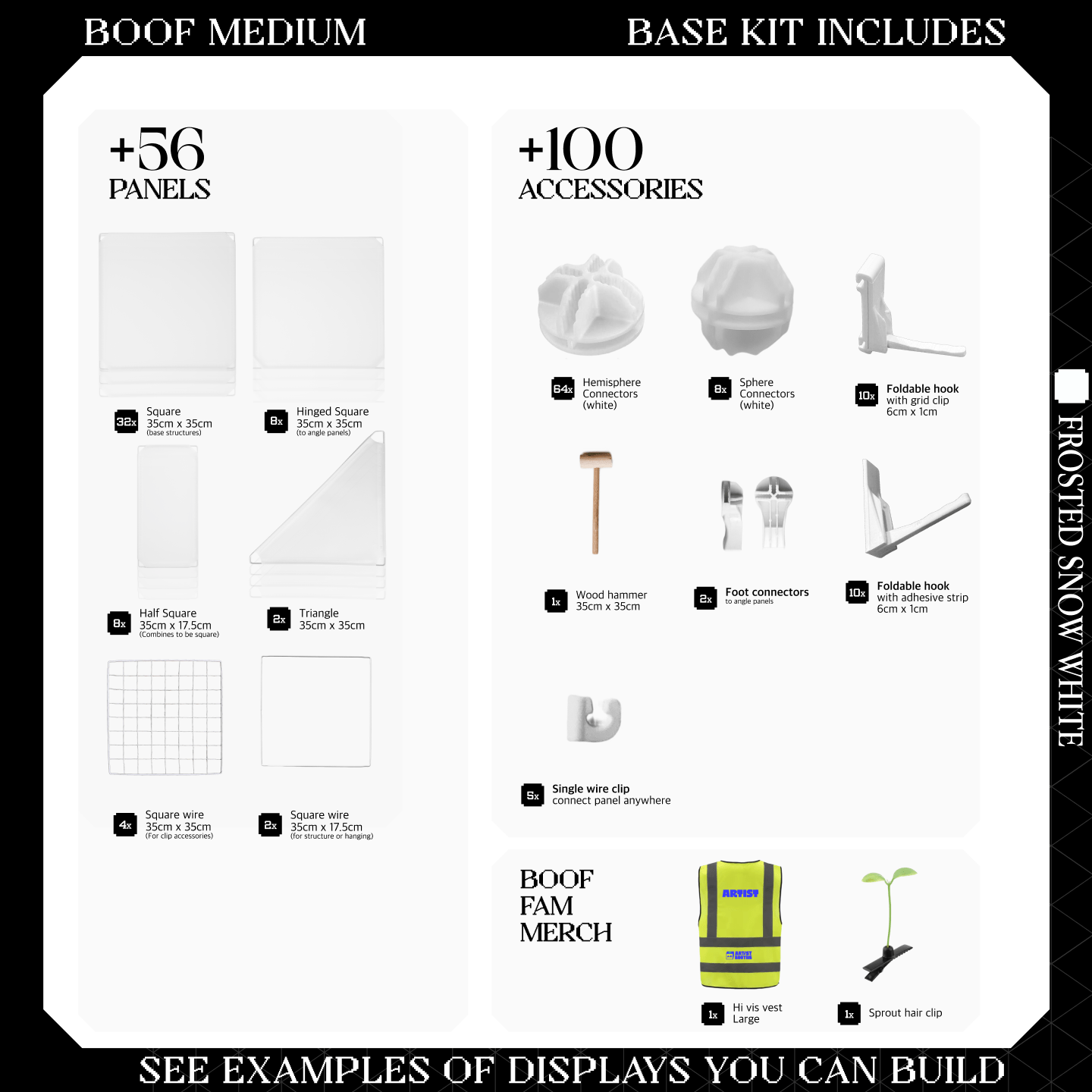 BOOF Medium - Modular Cube Artist Table Setup