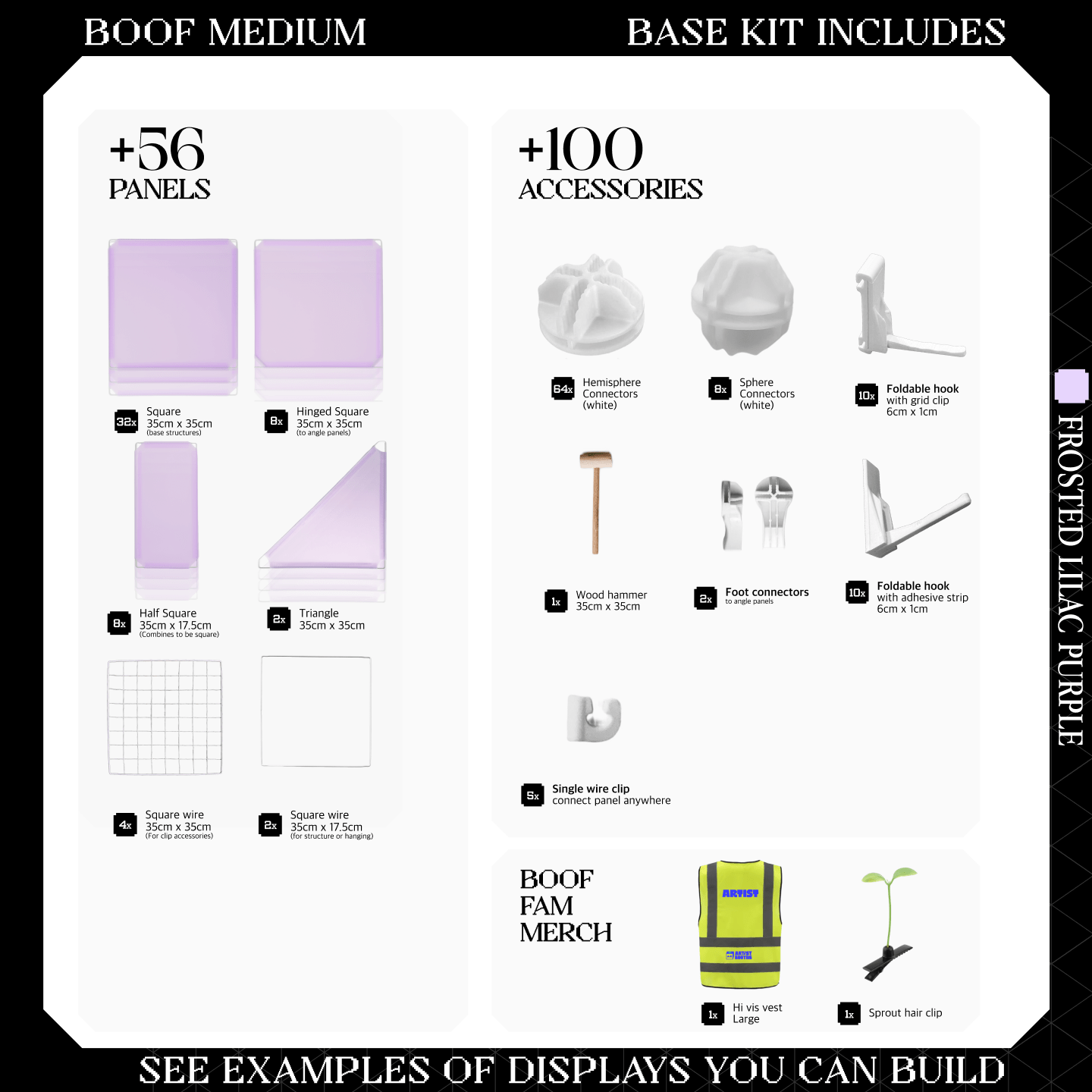 BOOF Medium - Modular Cube Artist Table Setup