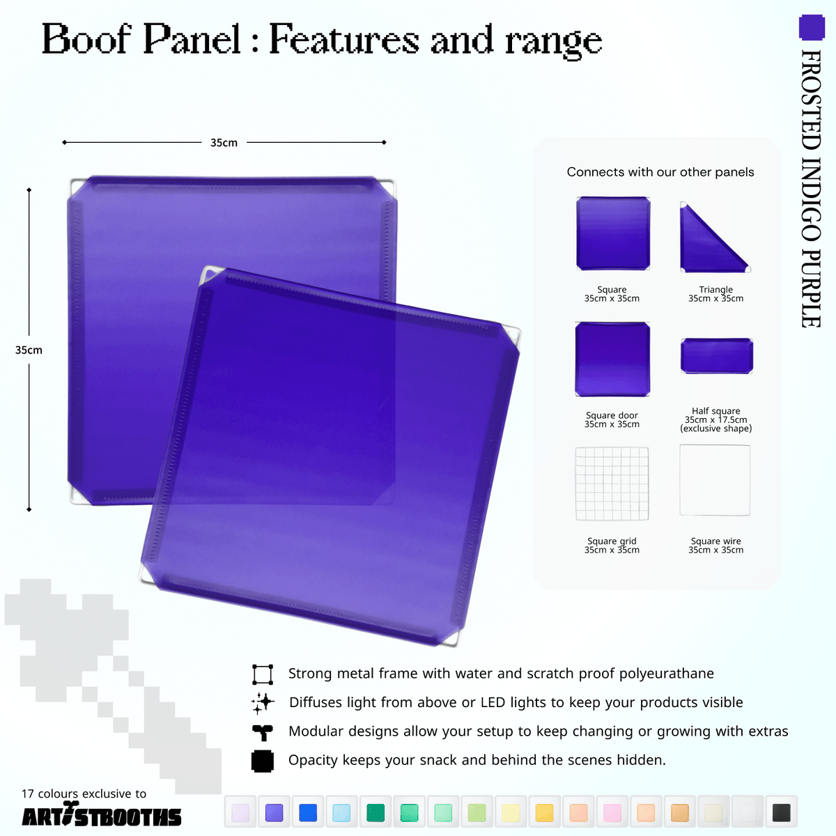 Modular Square Panel (35x35cm) - BOOF Bulk Pack - Artistbooths