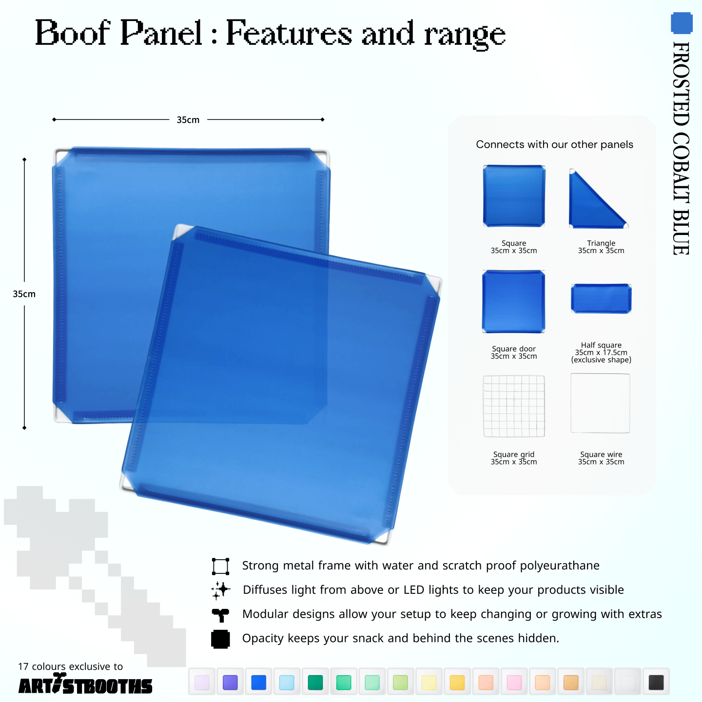 Modular Square Panel (35x35cm) - BOOF Bulk Pack - Artistbooths