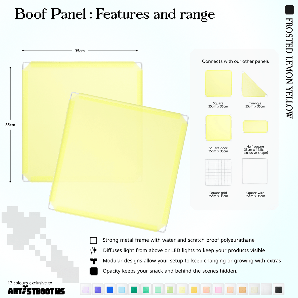 Modular Square Panel (35x35cm) - BOOF Bulk Pack - Artistbooths