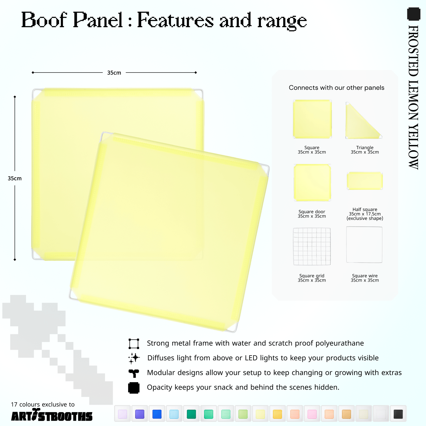 Modular Square Panel (35x35cm) - BOOF Bulk Pack - Artistbooths