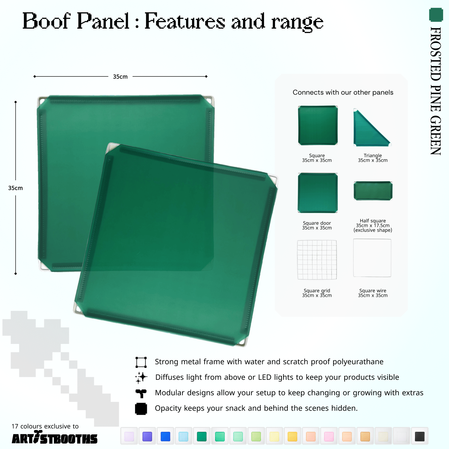 Modular Square Panel (35x35cm) - BOOF Bulk Pack - Artistbooths
