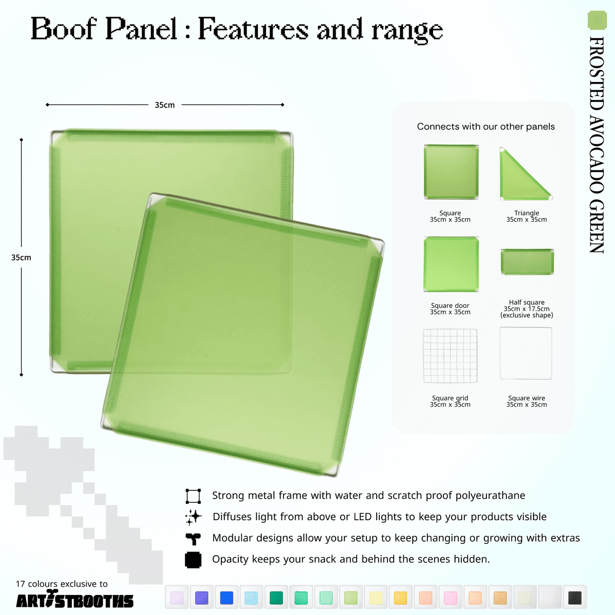 Modular Square Panel (35x35cm) - BOOF Bulk Pack - Artistbooths