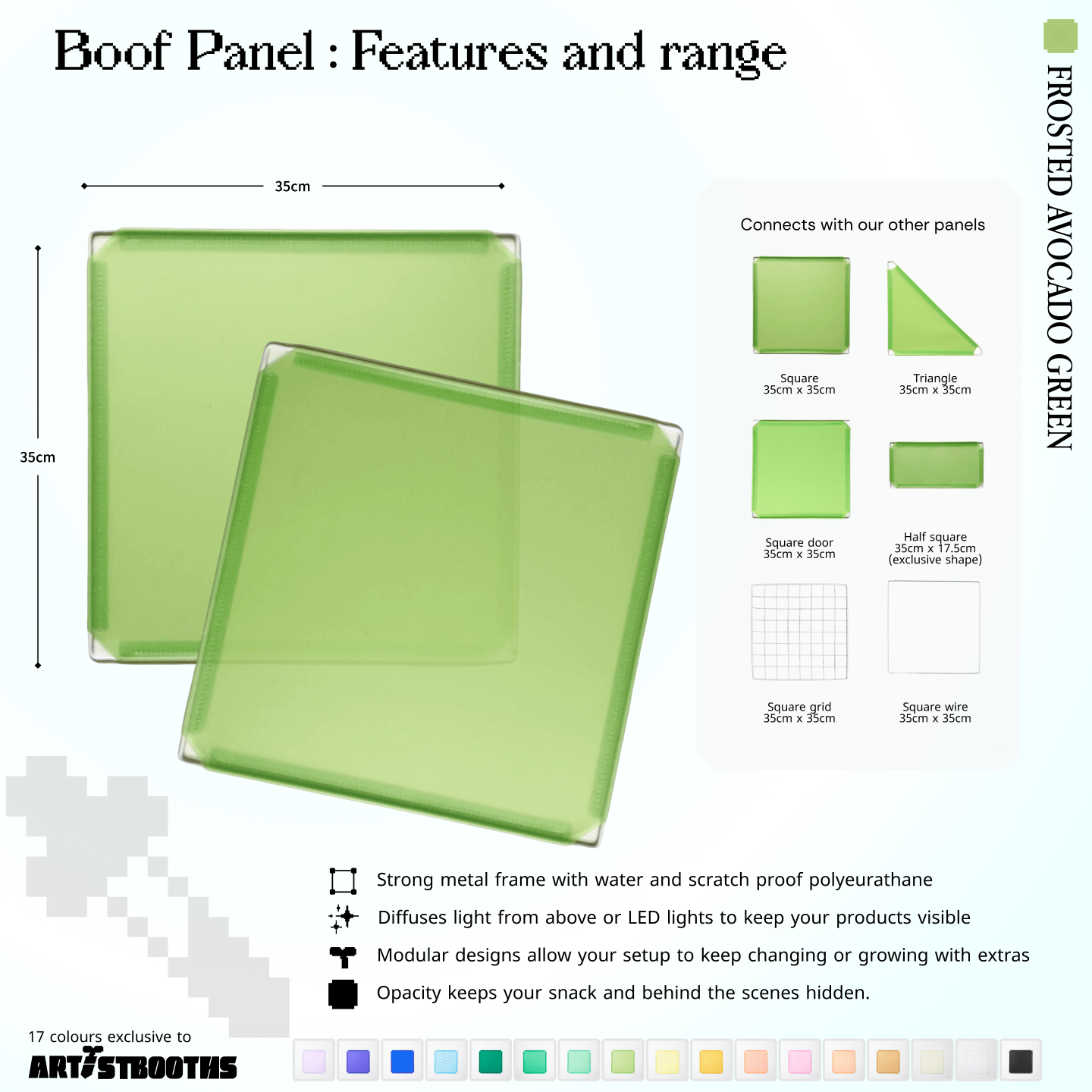 Modular Square Panel (35x35cm) - BOOF Bulk Pack - Artistbooths