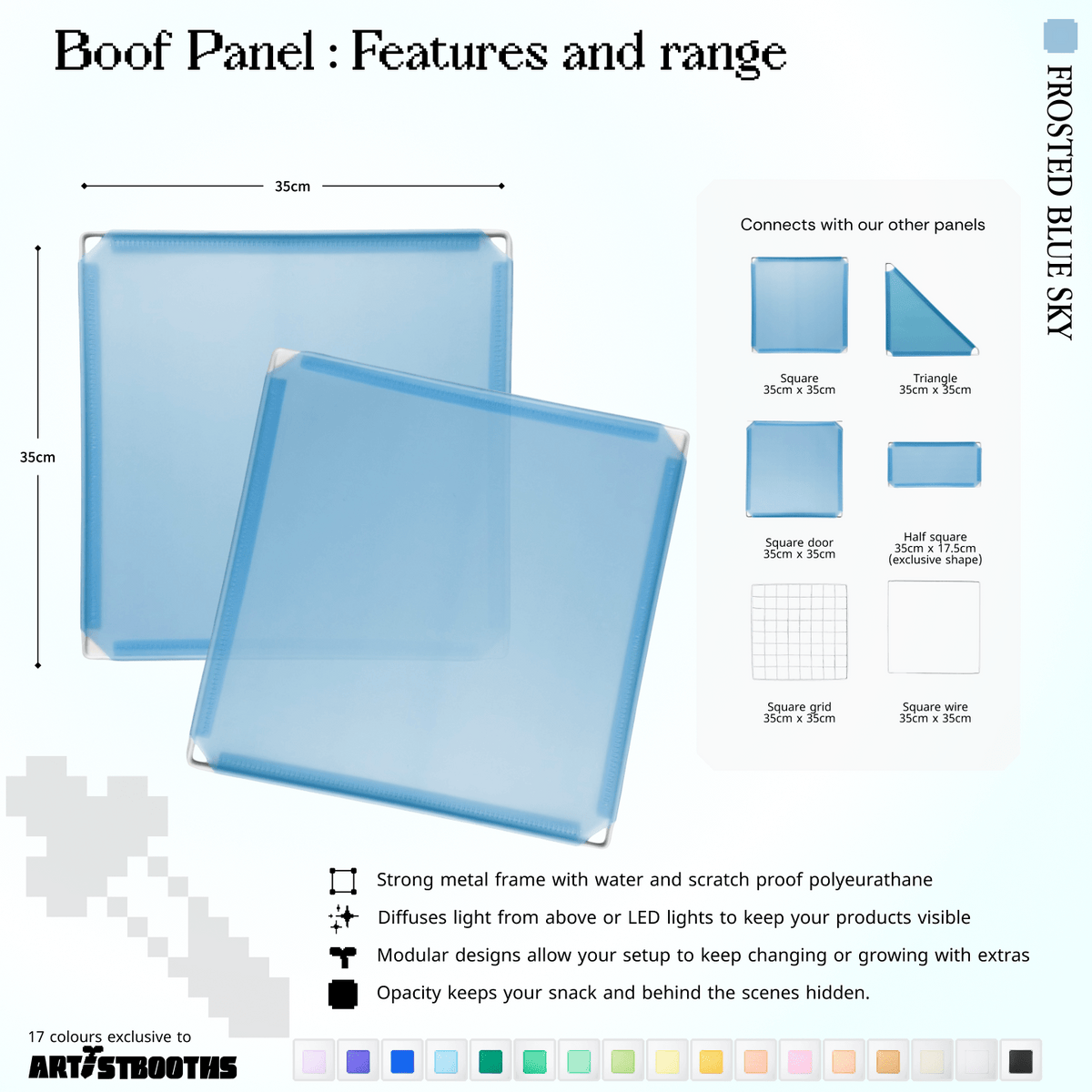 Modular Square Panel (35x35cm) - BOOF Bulk Pack - Artistbooths