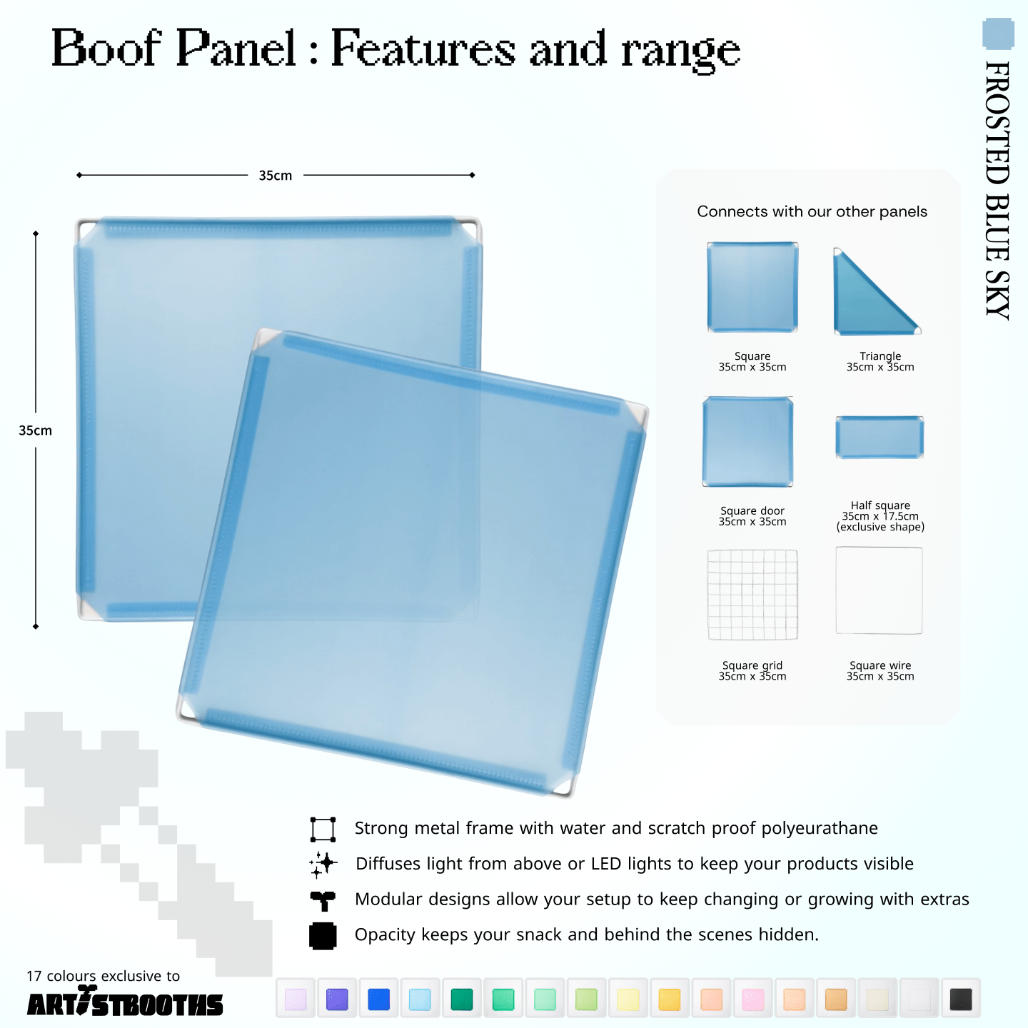 Modular Square Panel (35x35cm) - BOOF Bulk Pack - Artistbooths