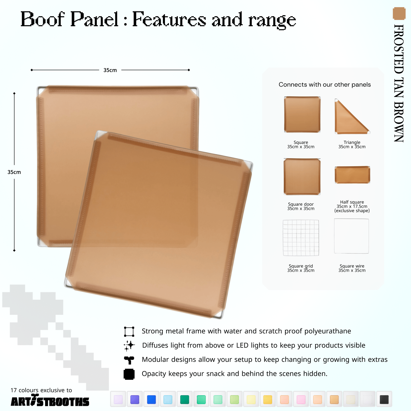 Modular Square Panel (35x35cm) - BOOF Bulk Pack - Artistbooths
