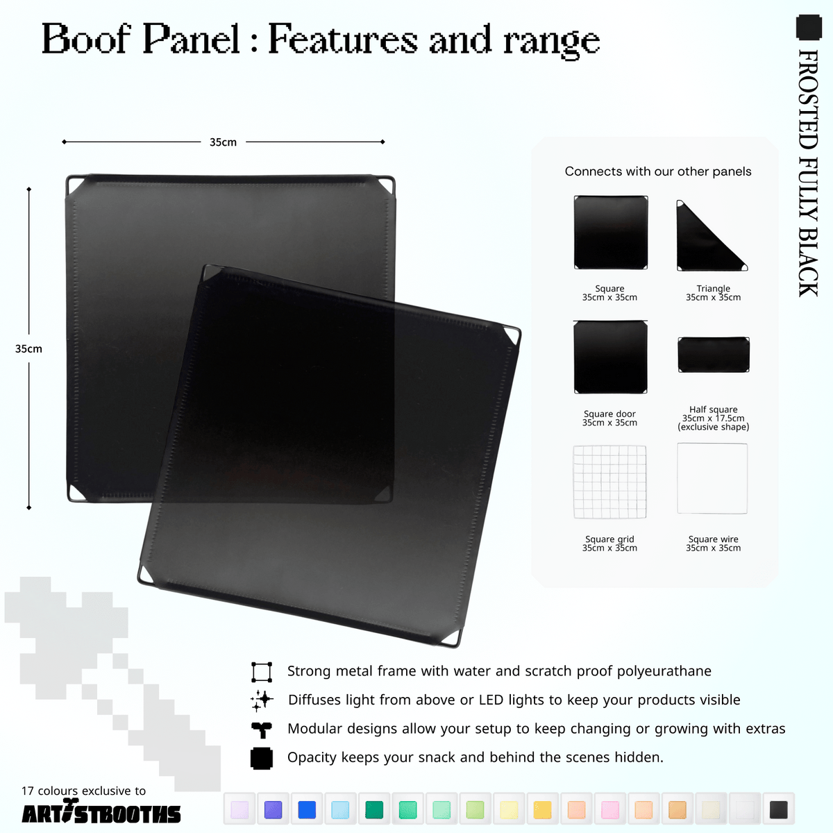 Modular Square Panel (35x35cm) - BOOF Bulk Pack - Artistbooths