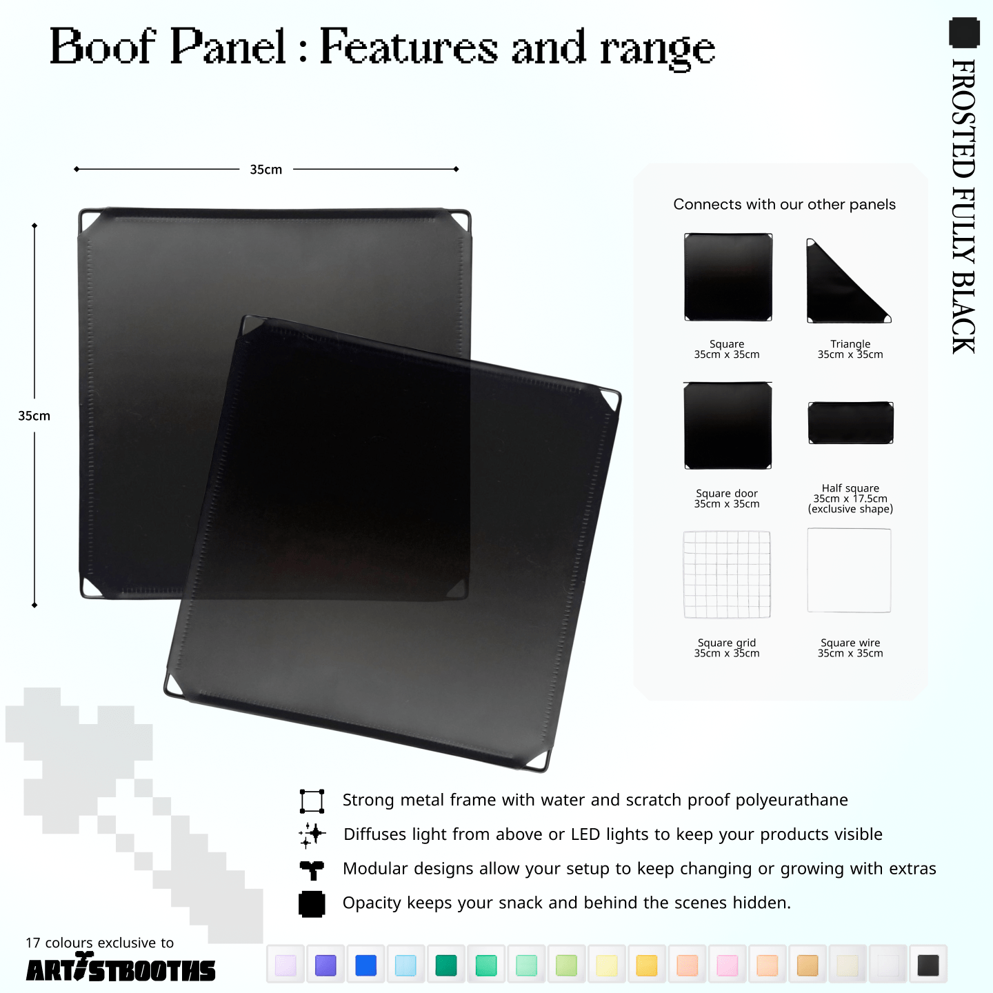 Modular Square Panel (35x35cm) - BOOF Bulk Pack - Artistbooths