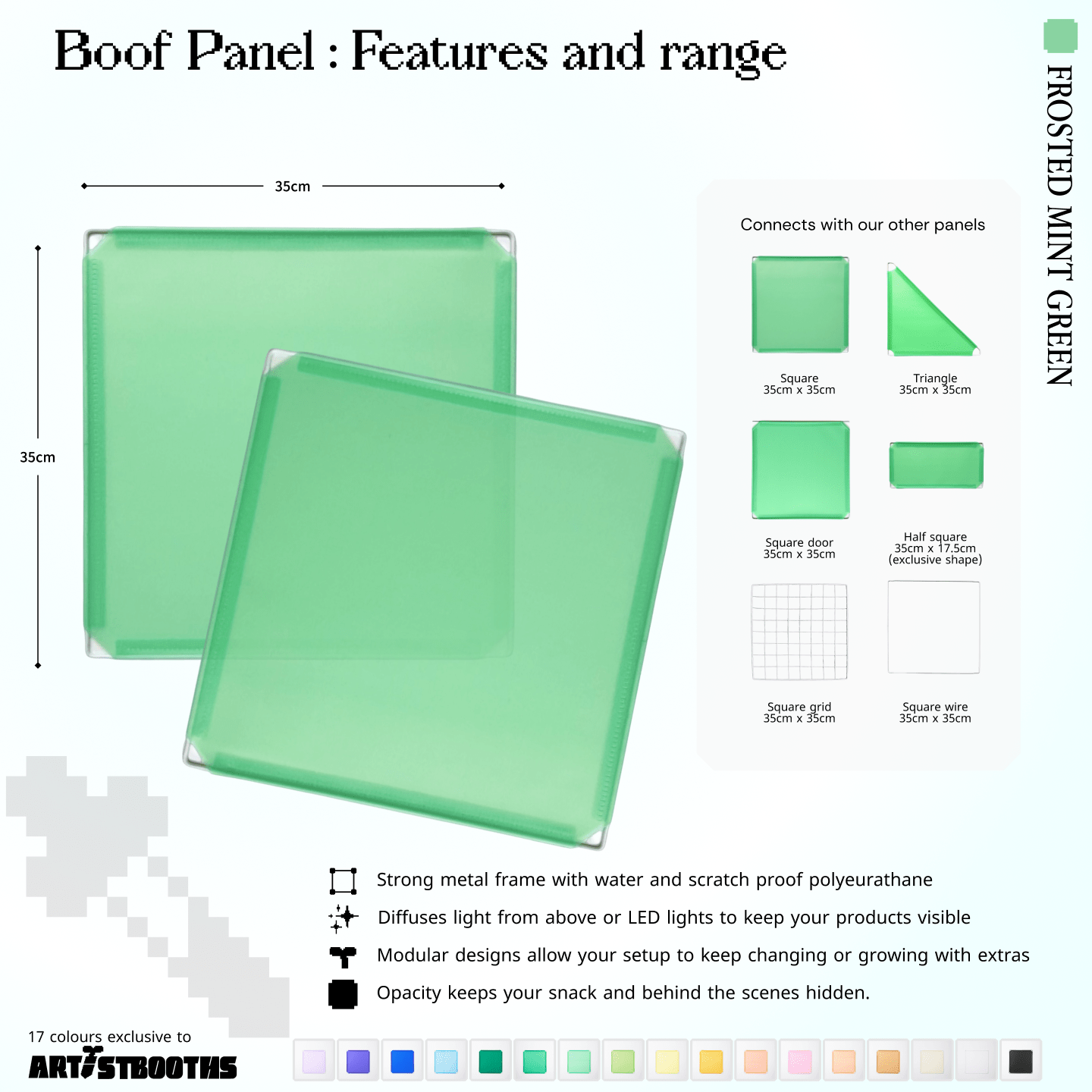 BOOF Medium - Modular Cube Artist Table Setup