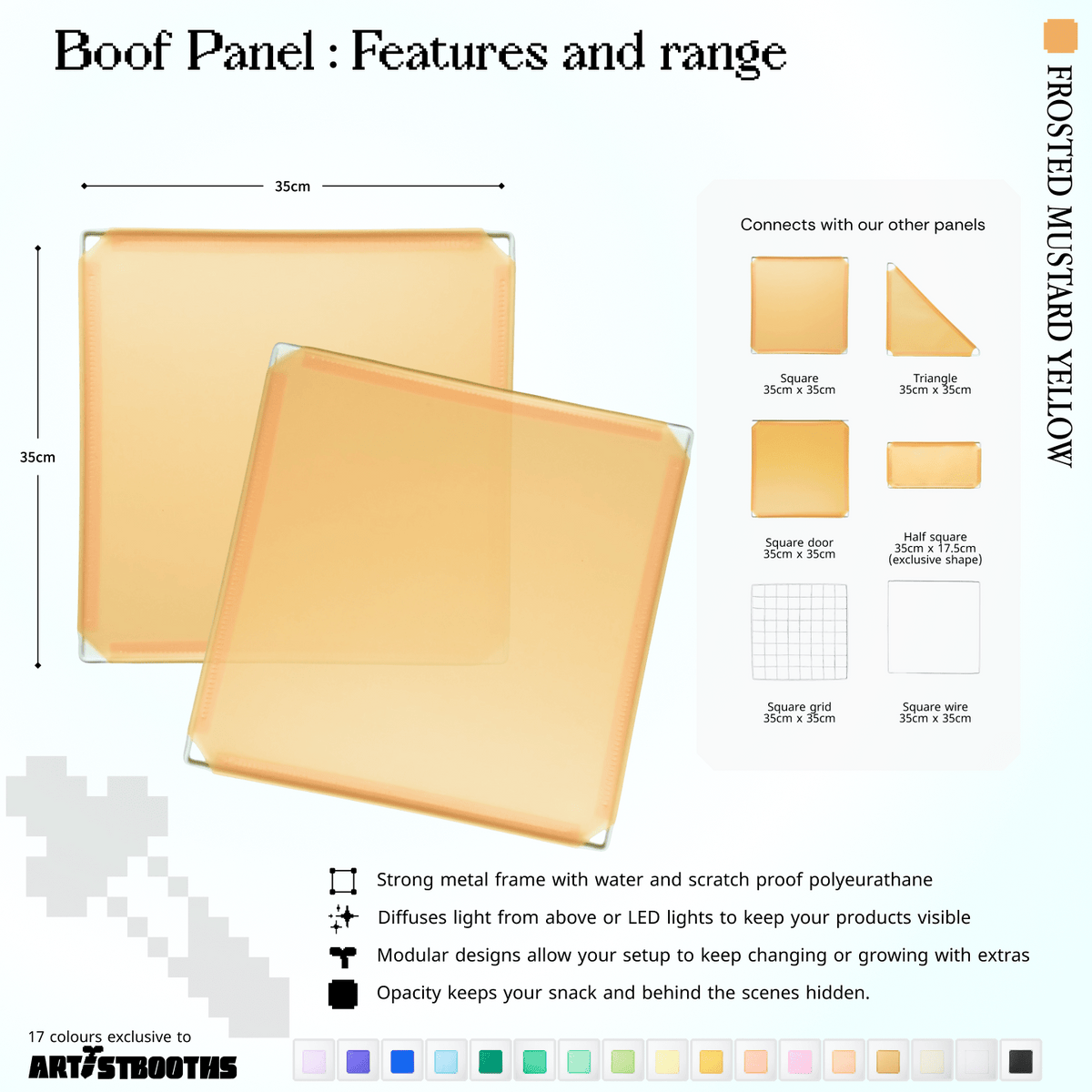 Modular Square Panel (35x35cm) - BOOF Bulk Pack - Artistbooths