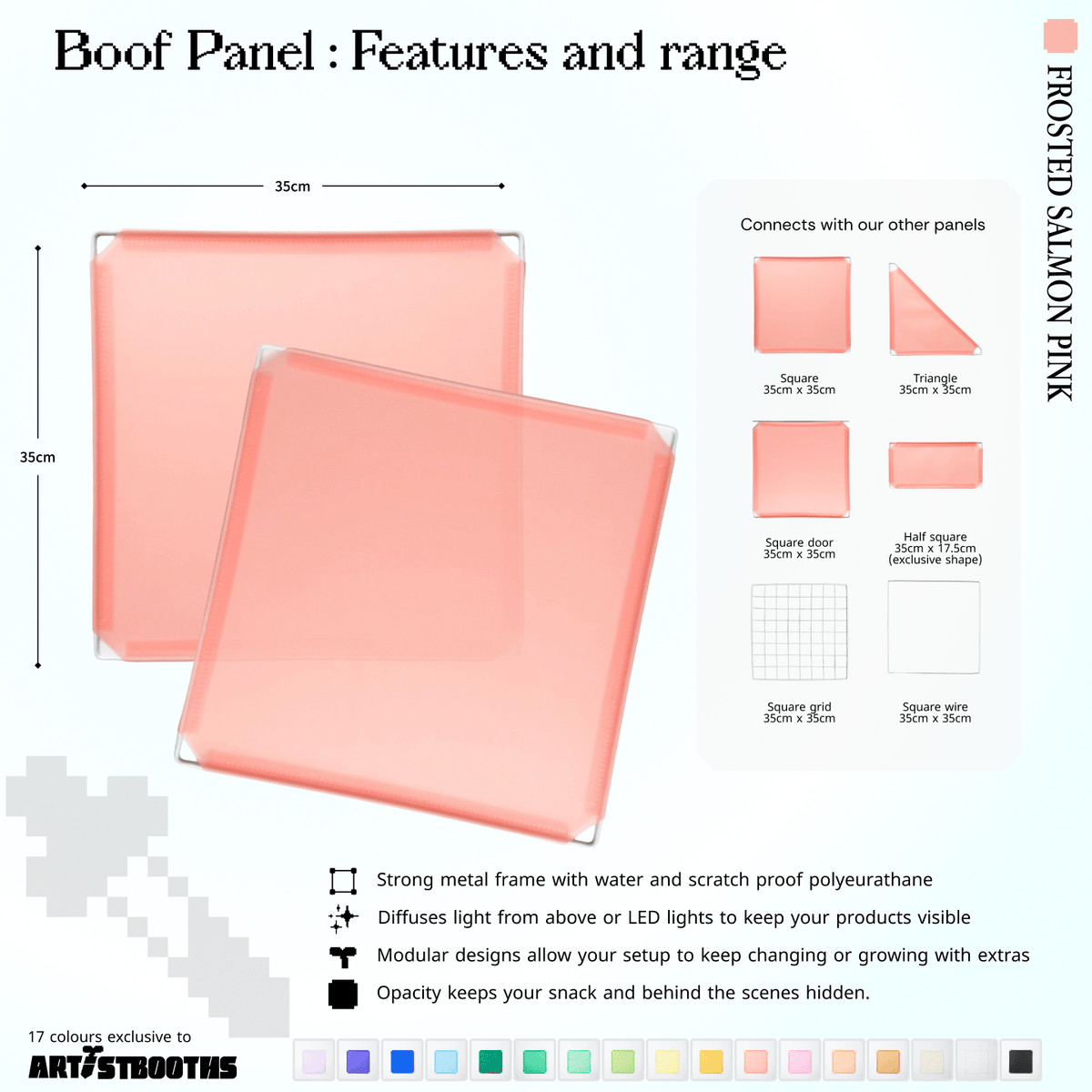 Modular Square Panel (35x35cm) - BOOF Bulk Pack - Artistbooths