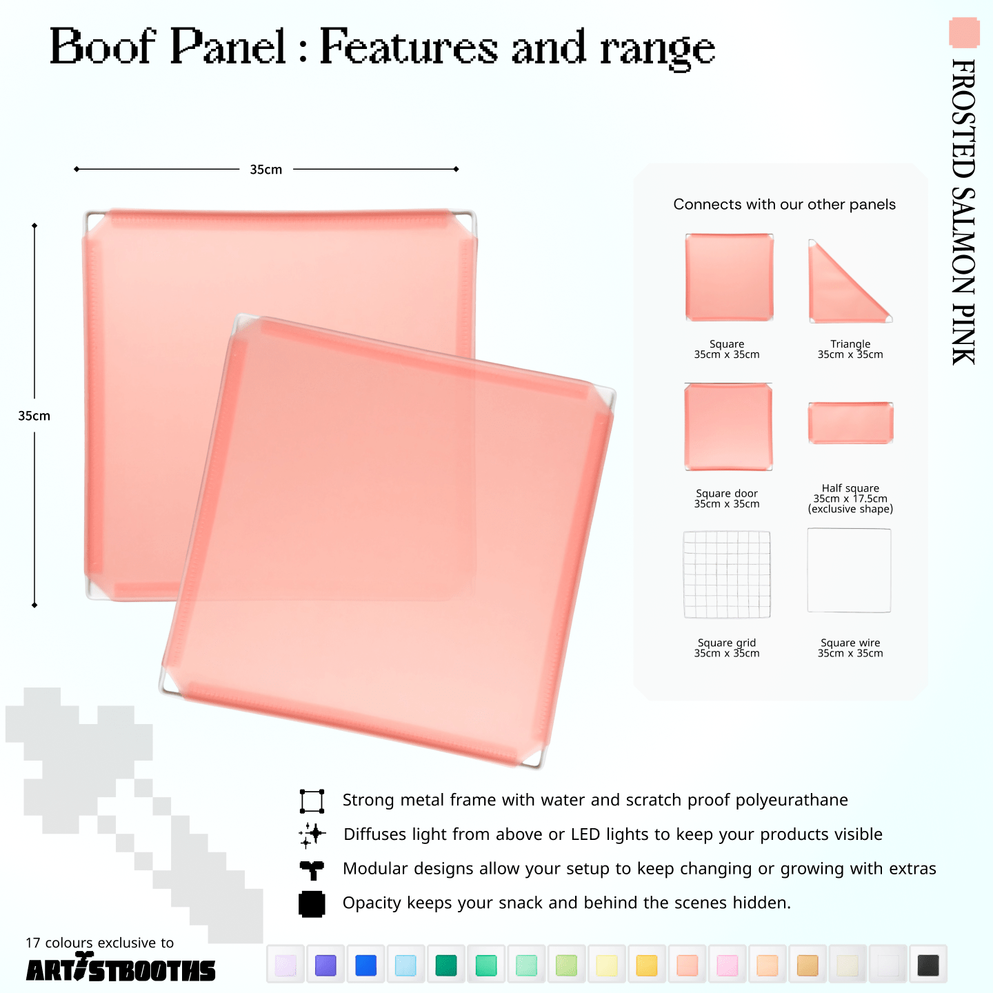 Modular Square Panel (35x35cm) - BOOF Bulk Pack - Artistbooths