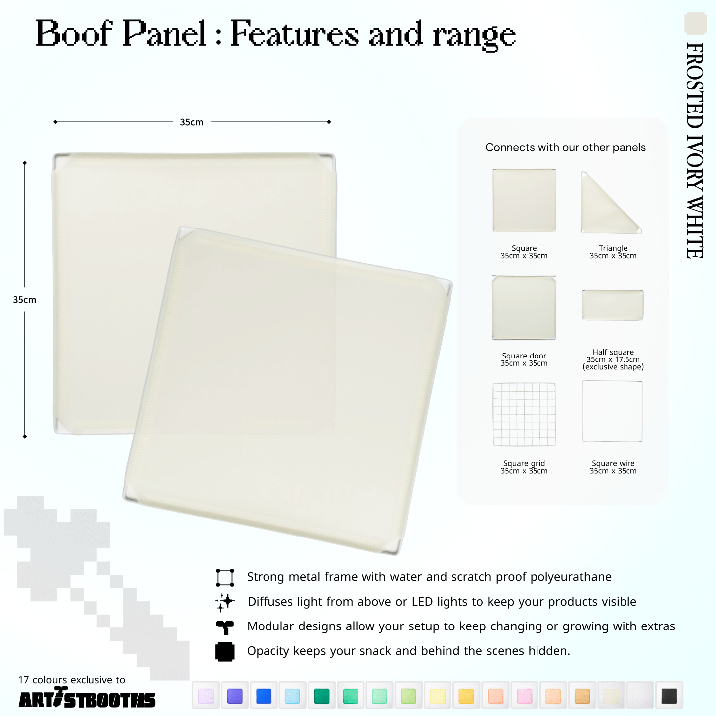 Modular Square Panel (35x35cm) - BOOF Bulk Pack - Artistbooths